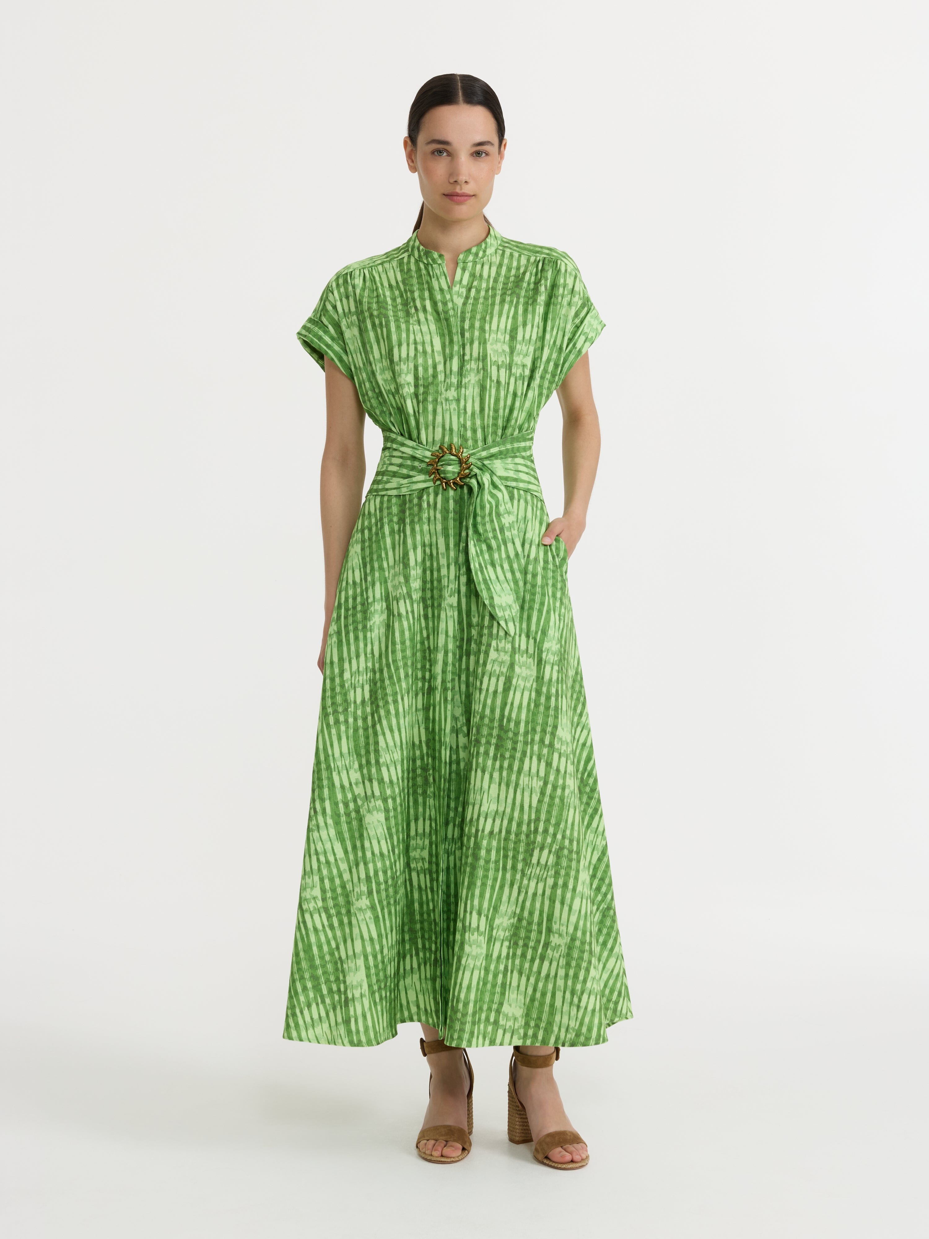 Neesha C Dress in Tide Pistachio