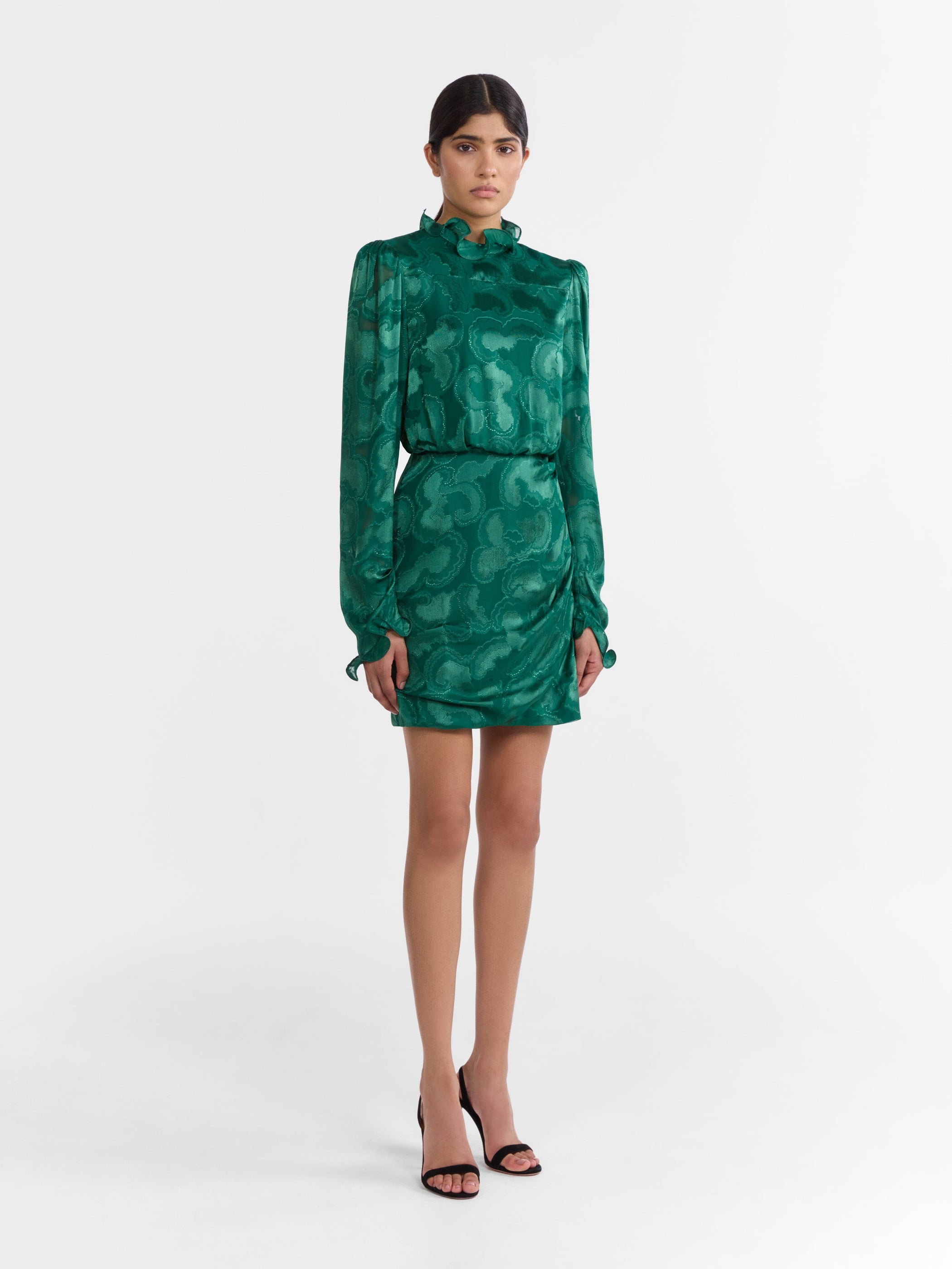 Rina B Dress in Forest Green