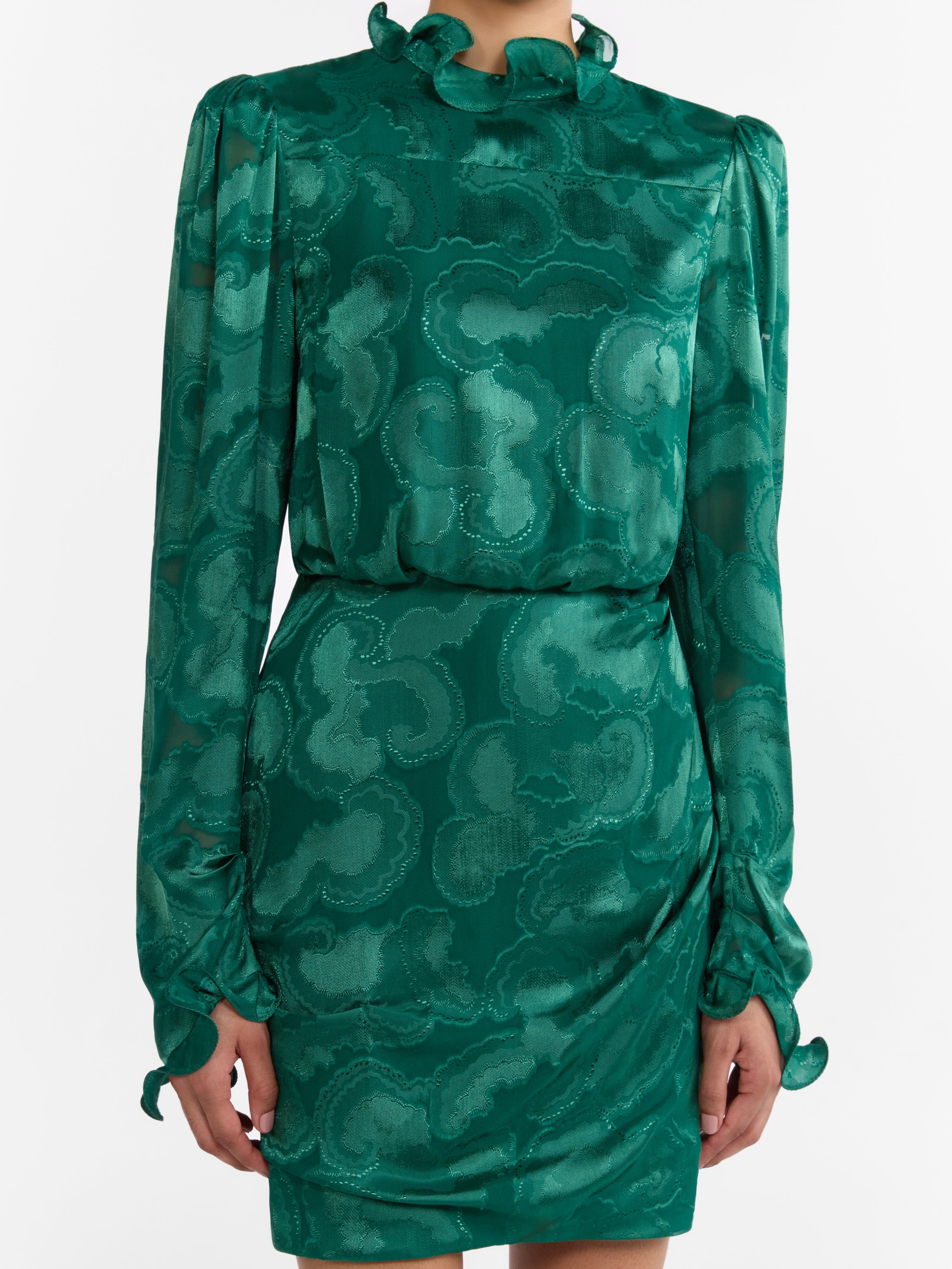 Rina B Dress in Forest Green