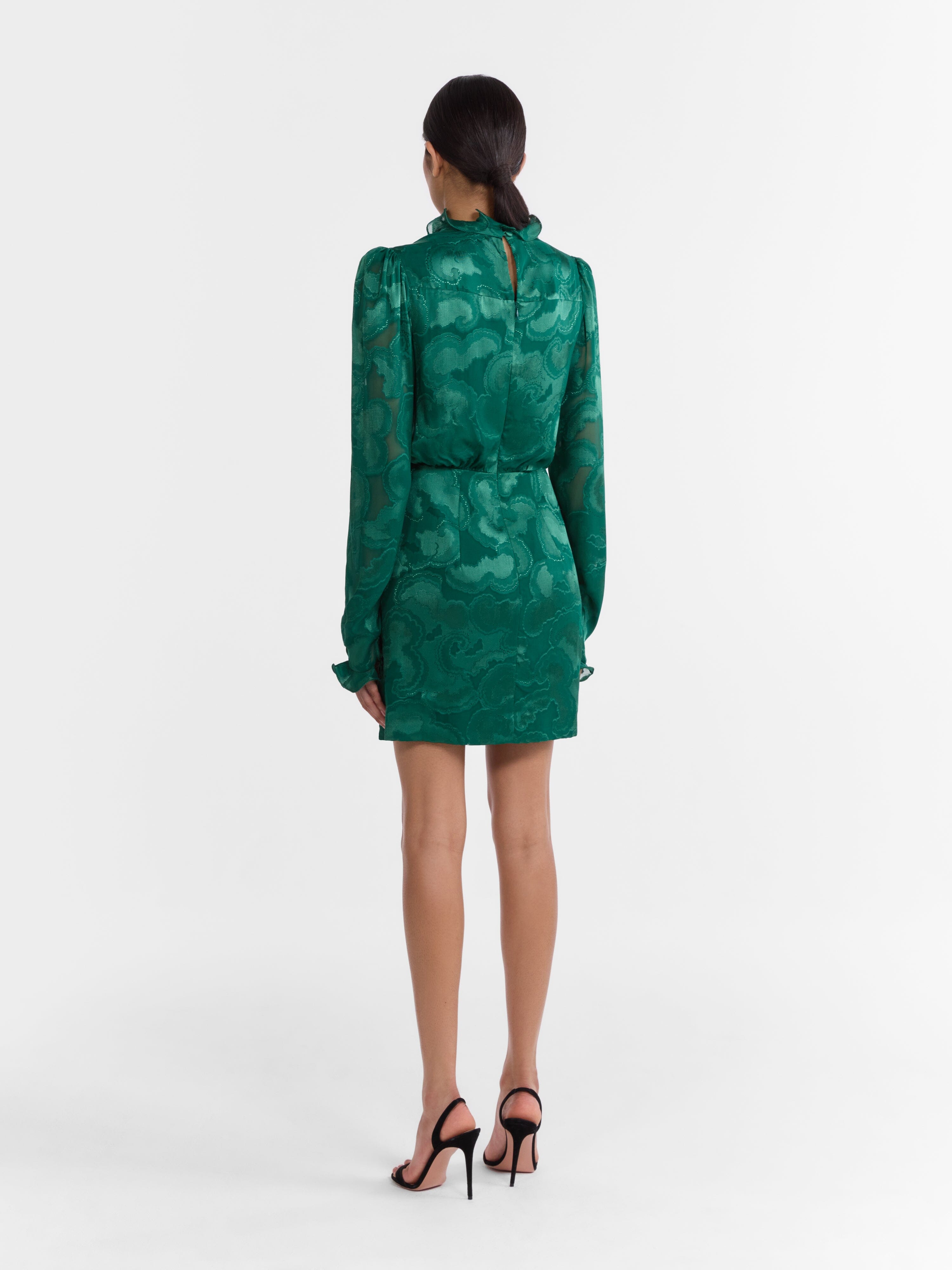 Rina B Dress in Forest Green