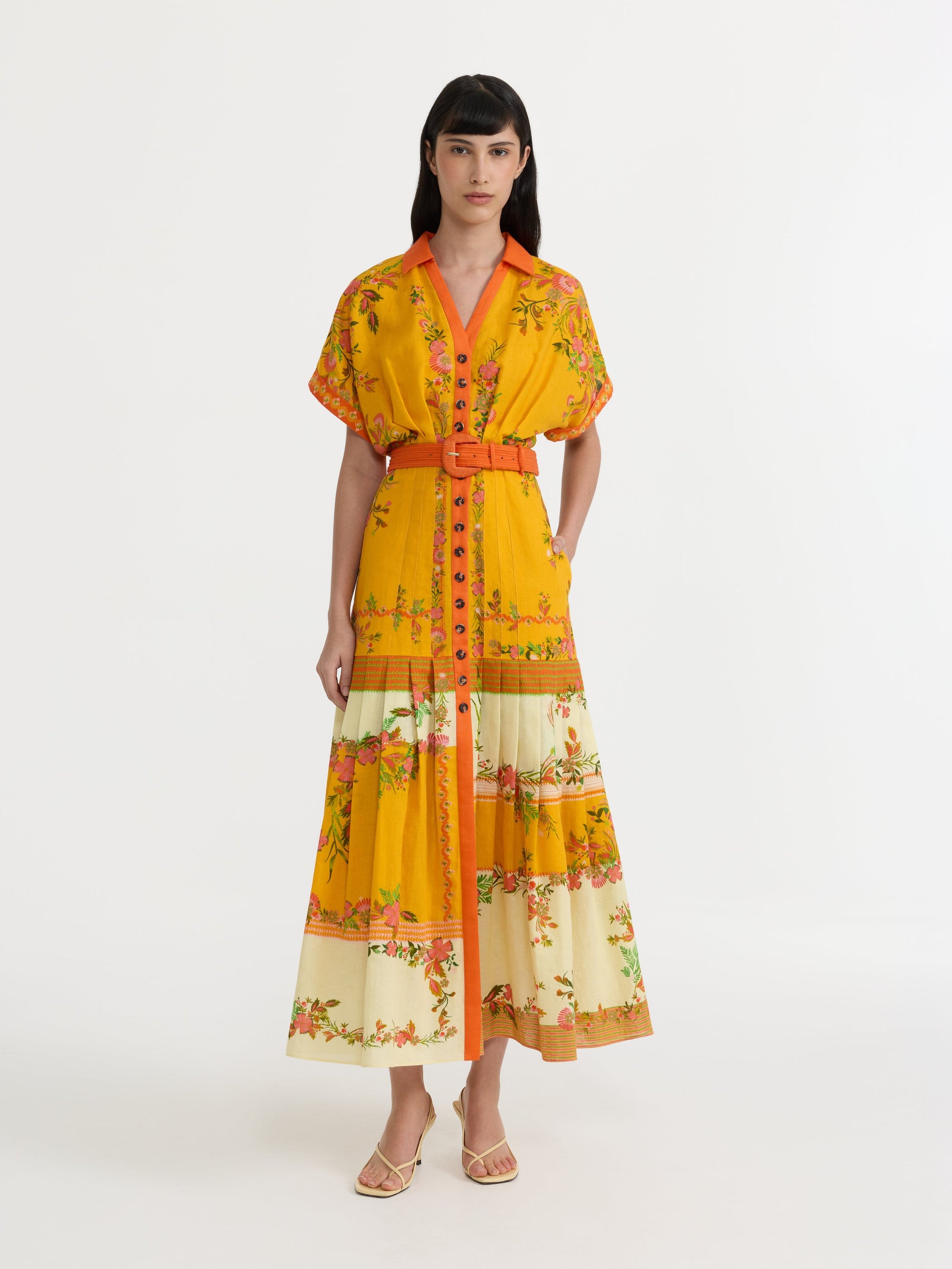 Riya B Dress in Zinnia Sunset