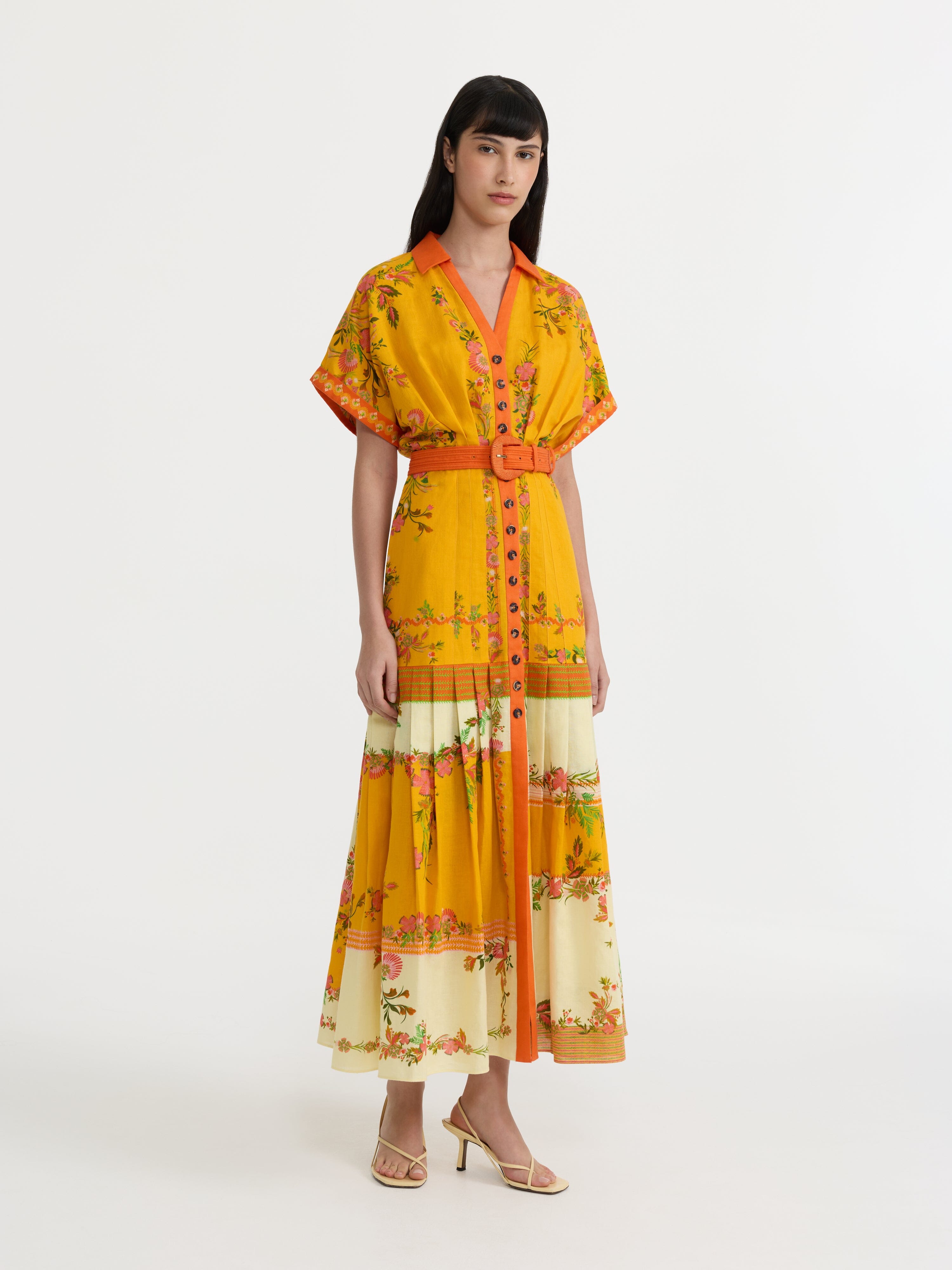 Riya B Dress in Zinnia Sunset
