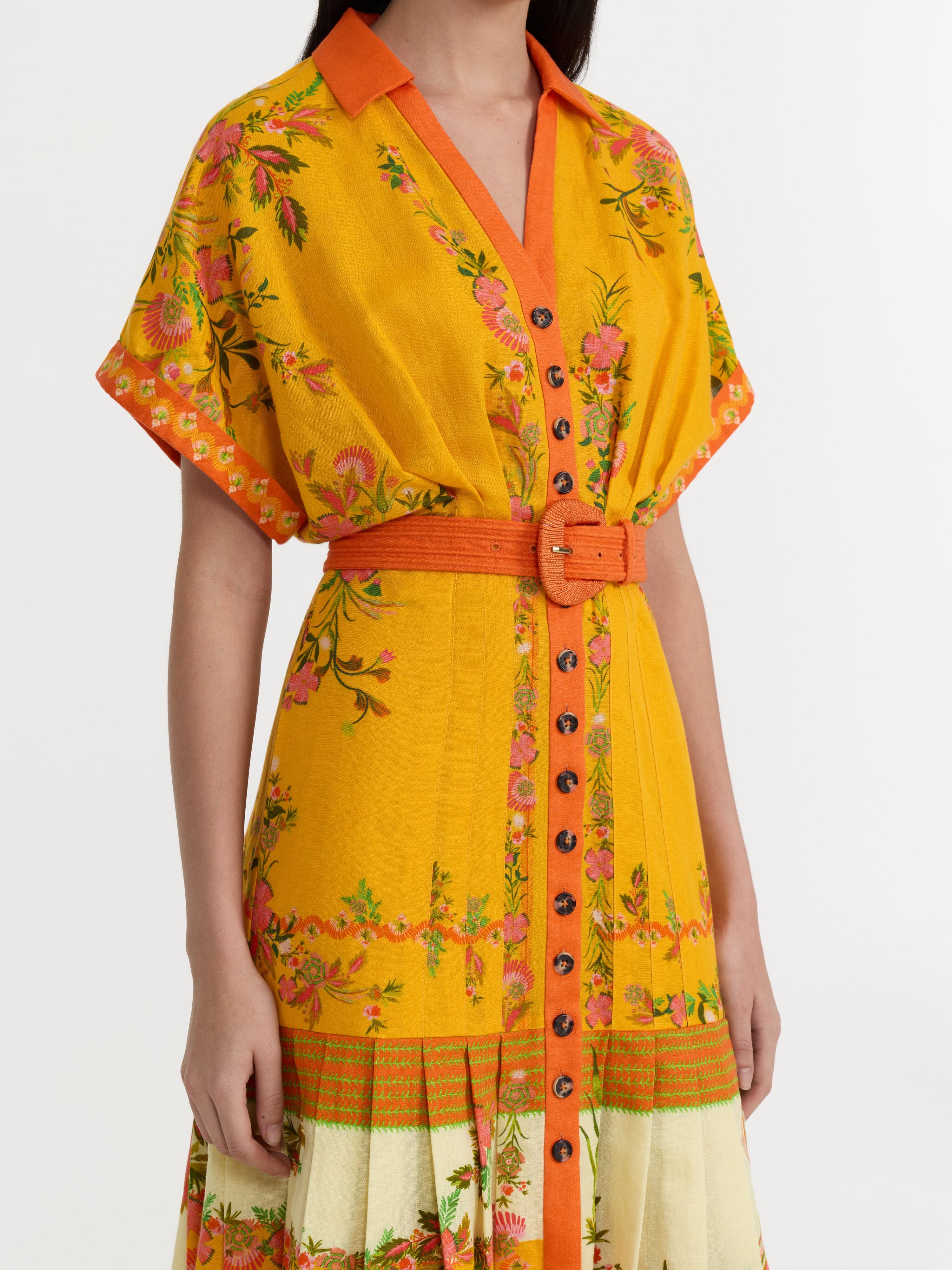 Riya B Dress in Zinnia Sunset