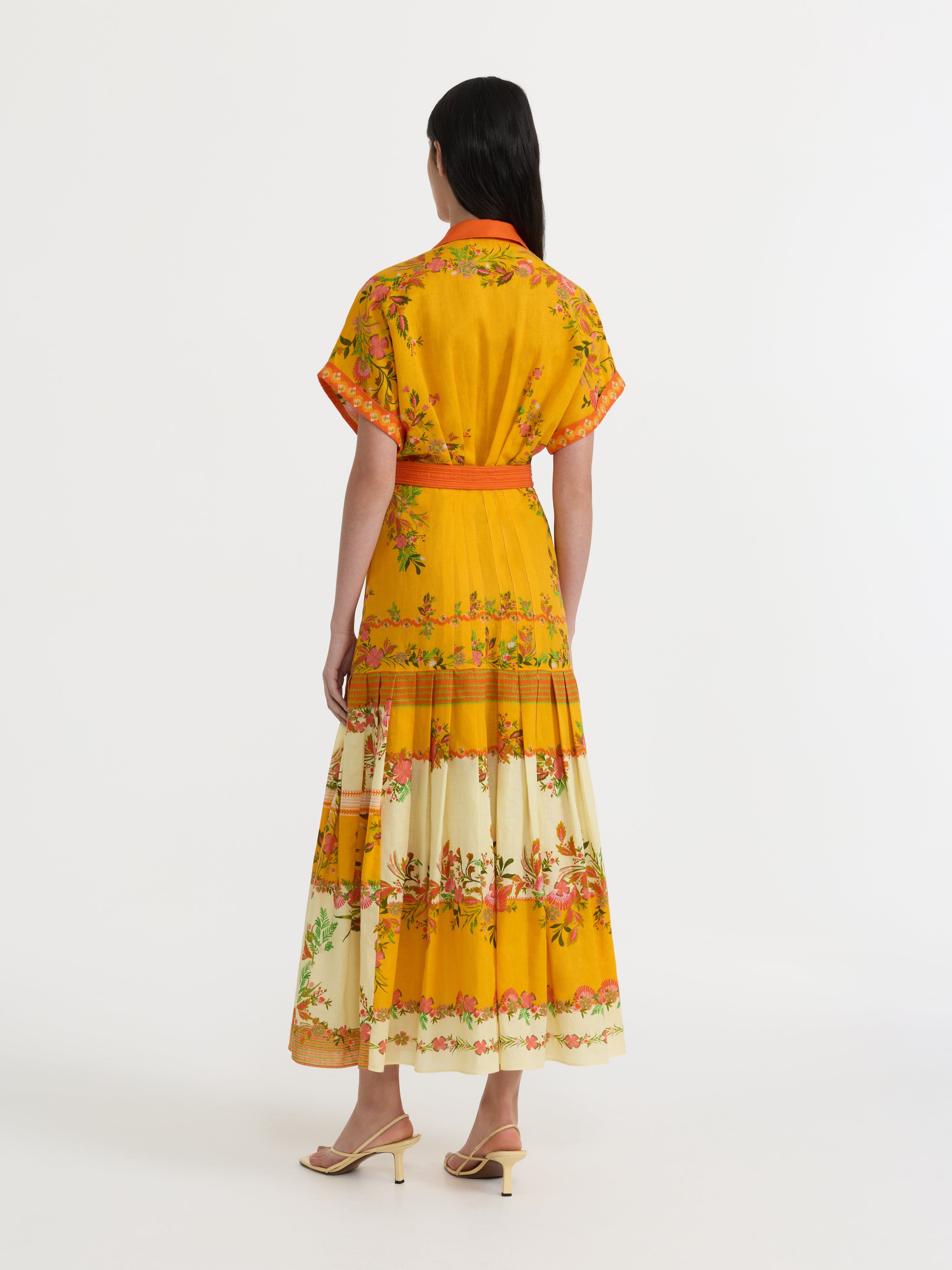 Riya B Dress in Zinnia Sunset