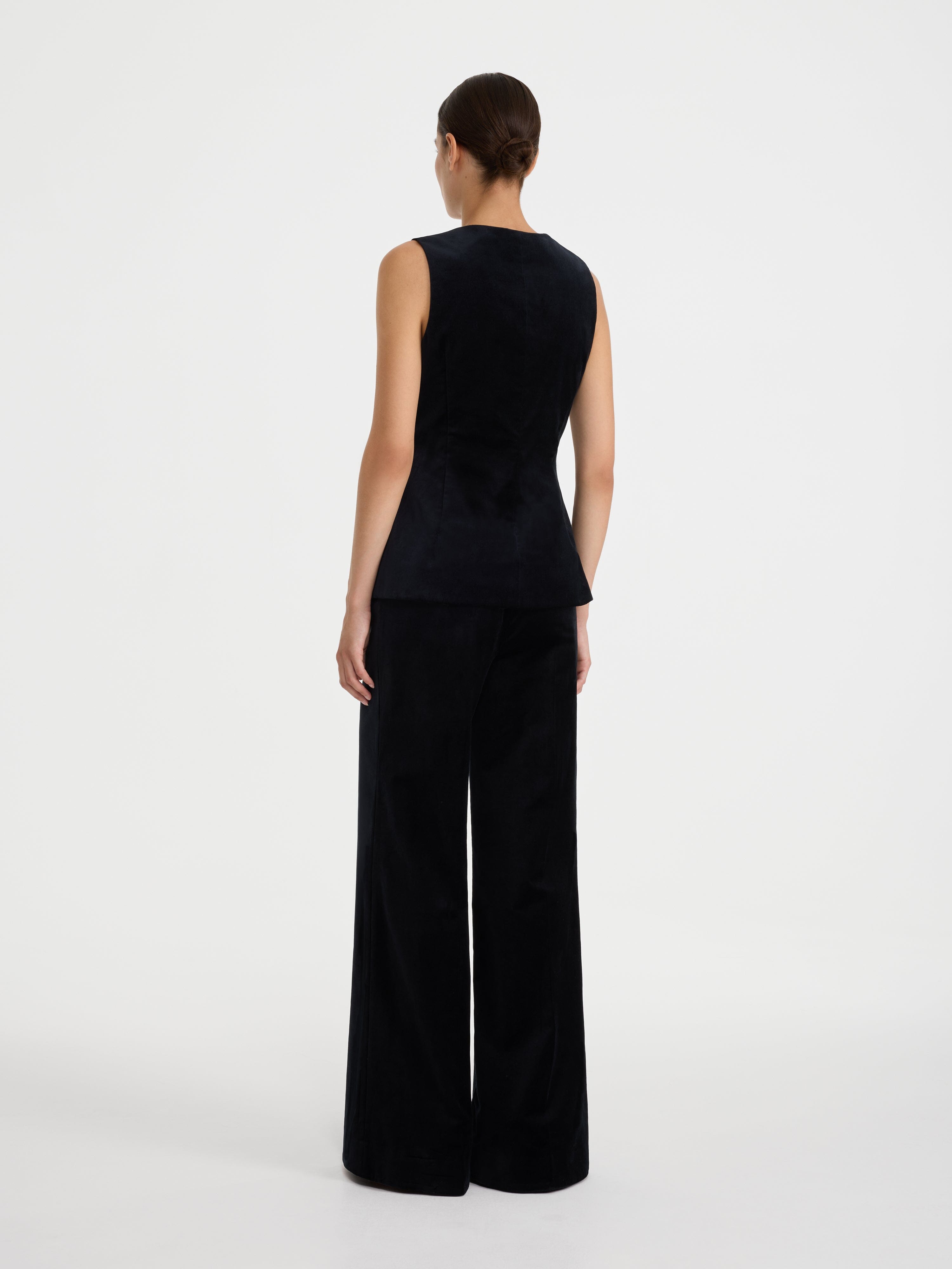 Alia Waiscoat in Black