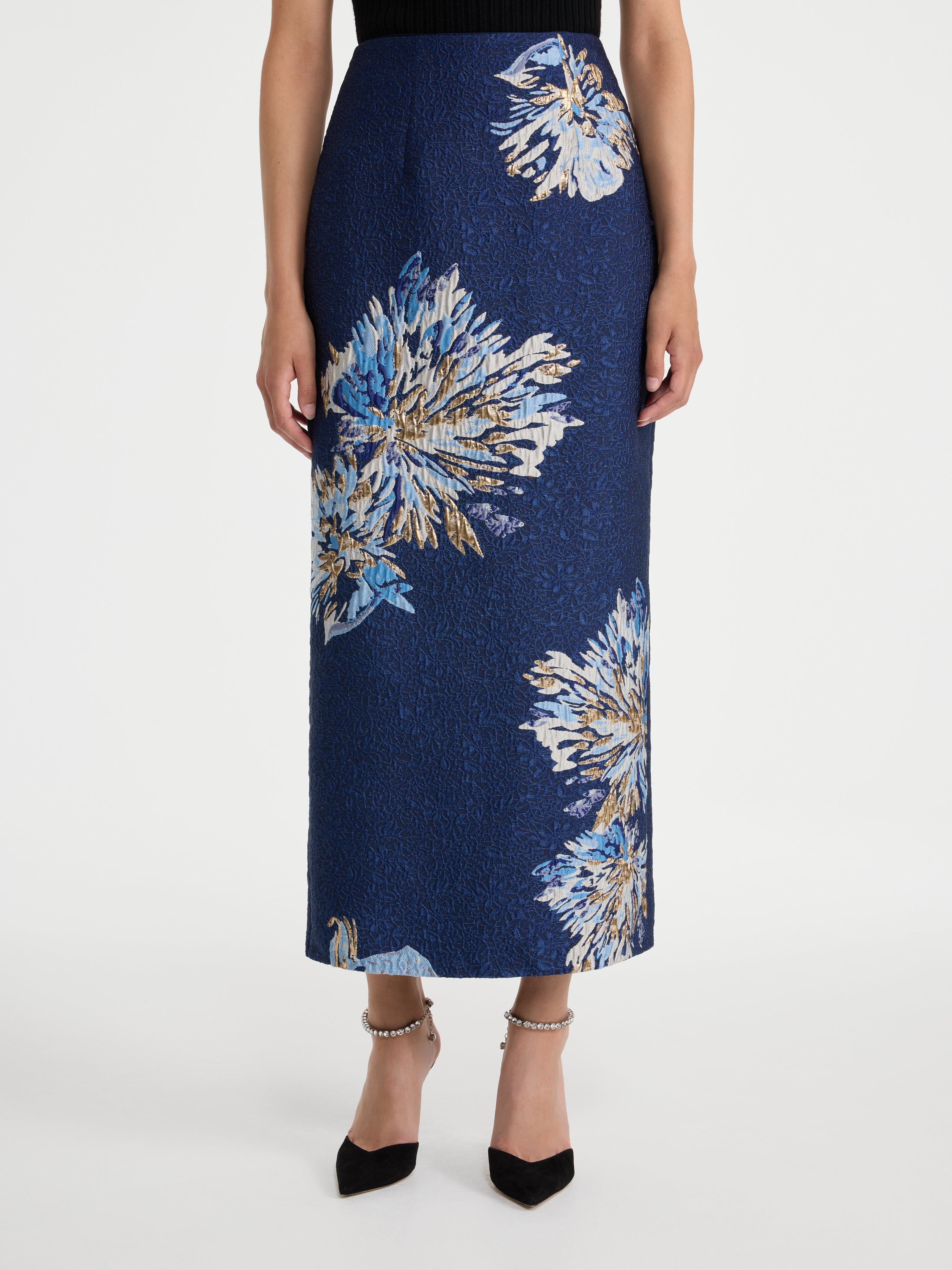 Bora Skirt in Painterly Dahlia