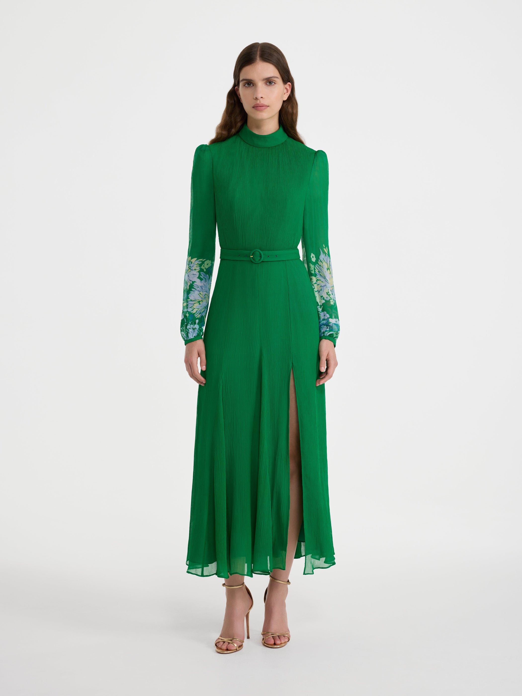 Jacqui D Dress in Chrystanthemum Border