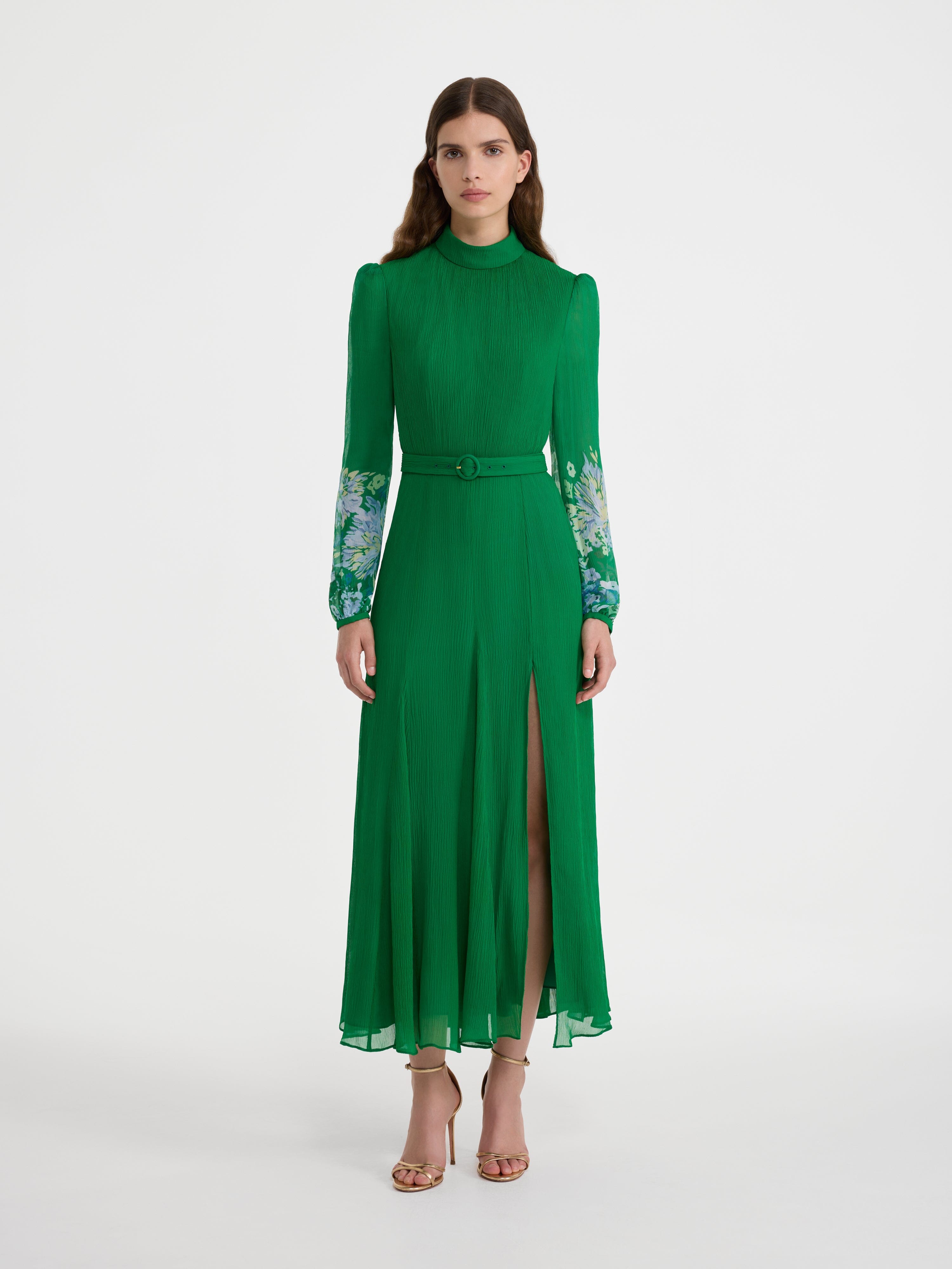 Jacqui D Dress in Chrystanthemum Border