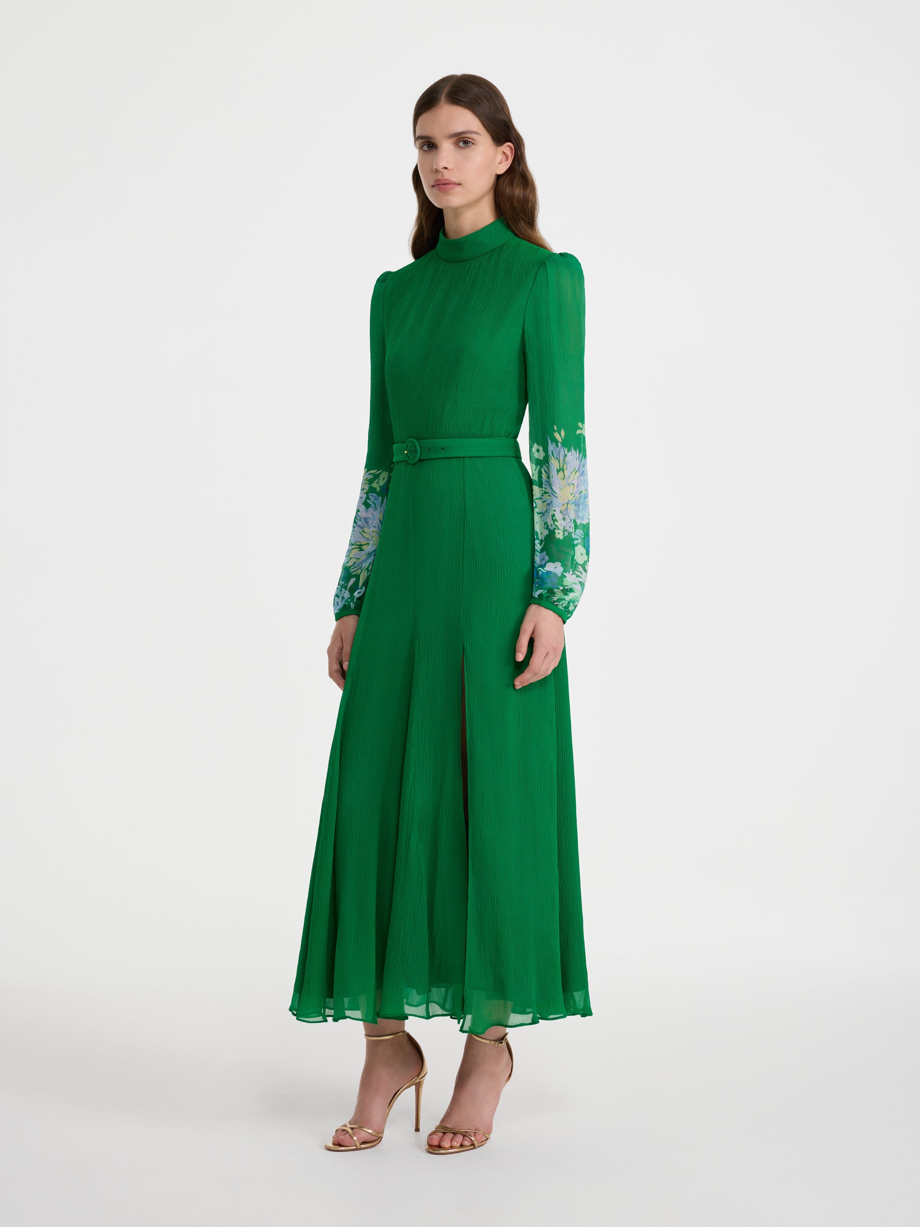 Jacqui D Dress in Chrystanthemum Border