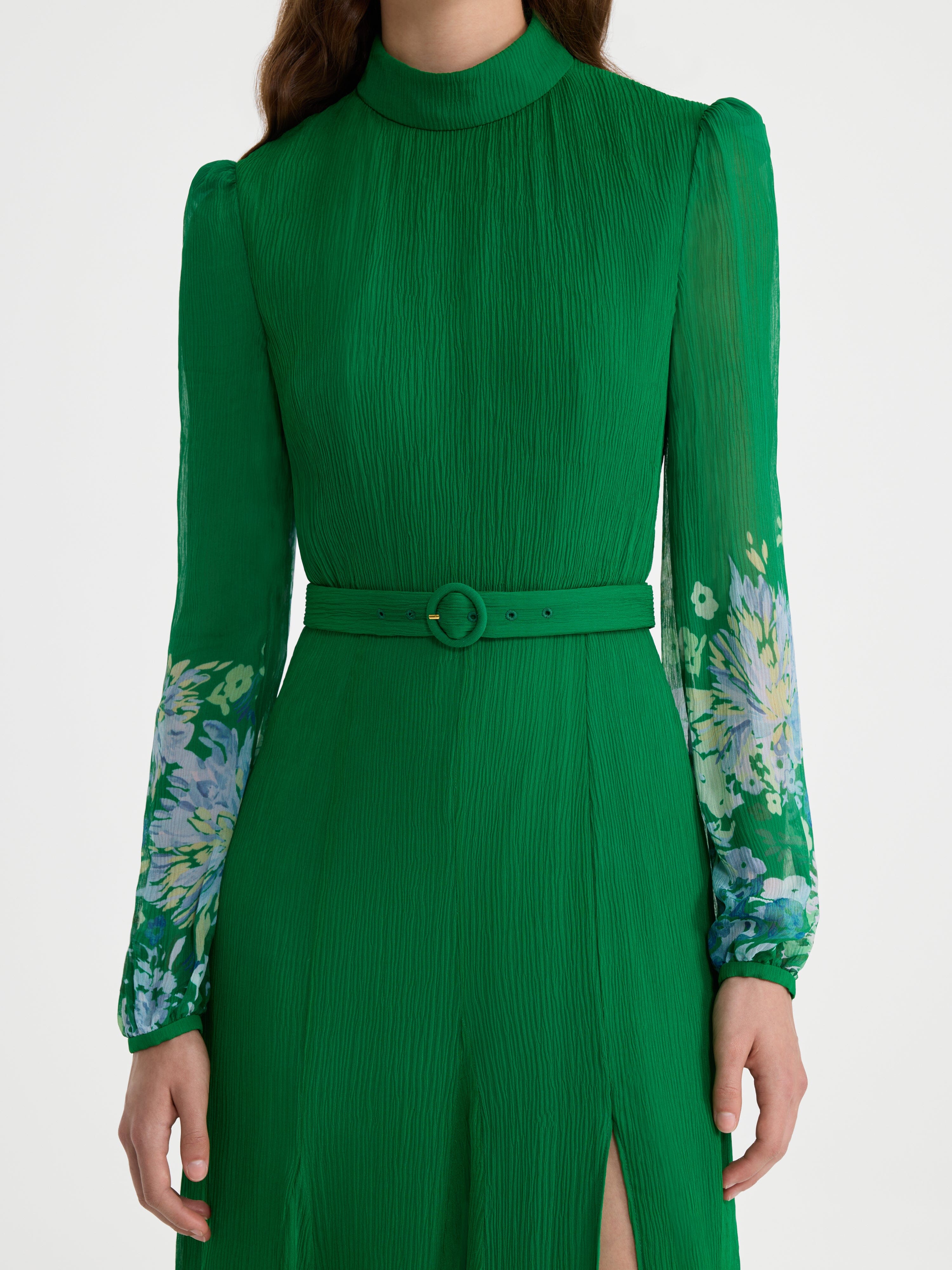 Jacqui D Dress in Chrystanthemum Border