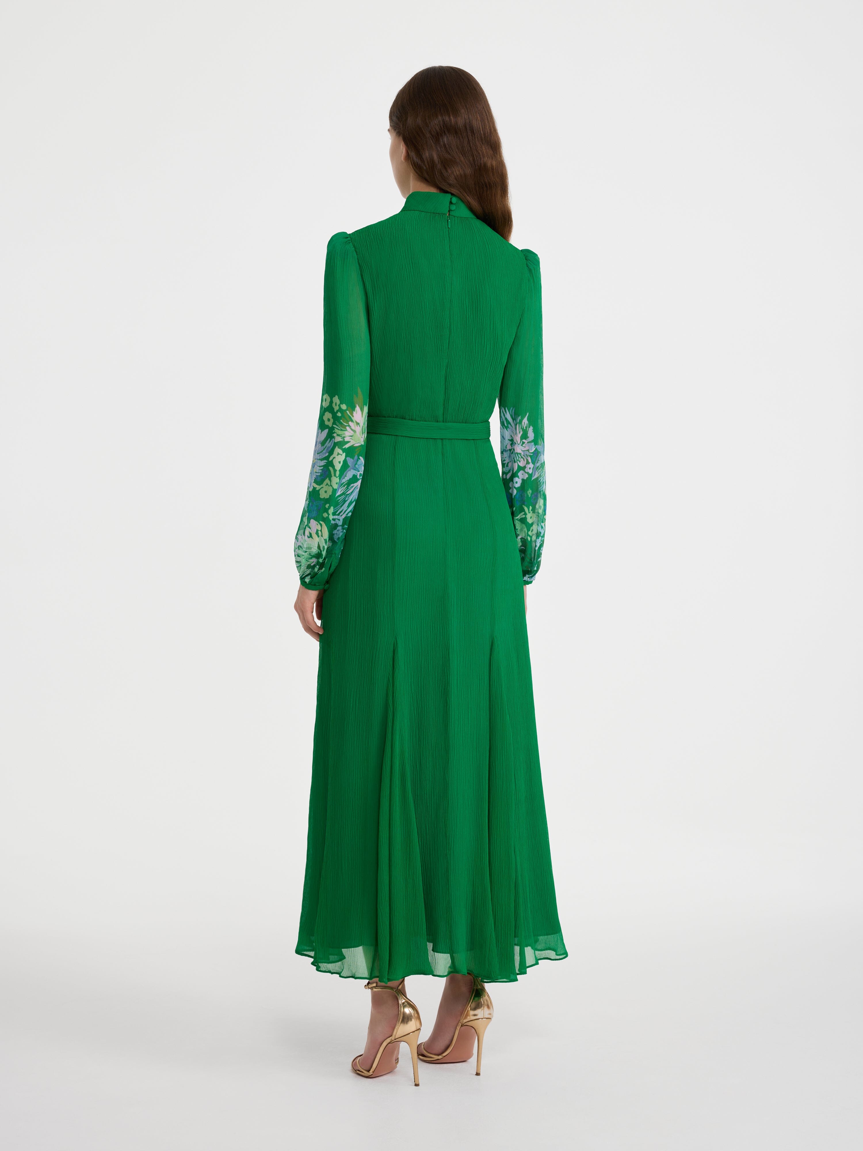 Jacqui D Dress in Chrystanthemum Border