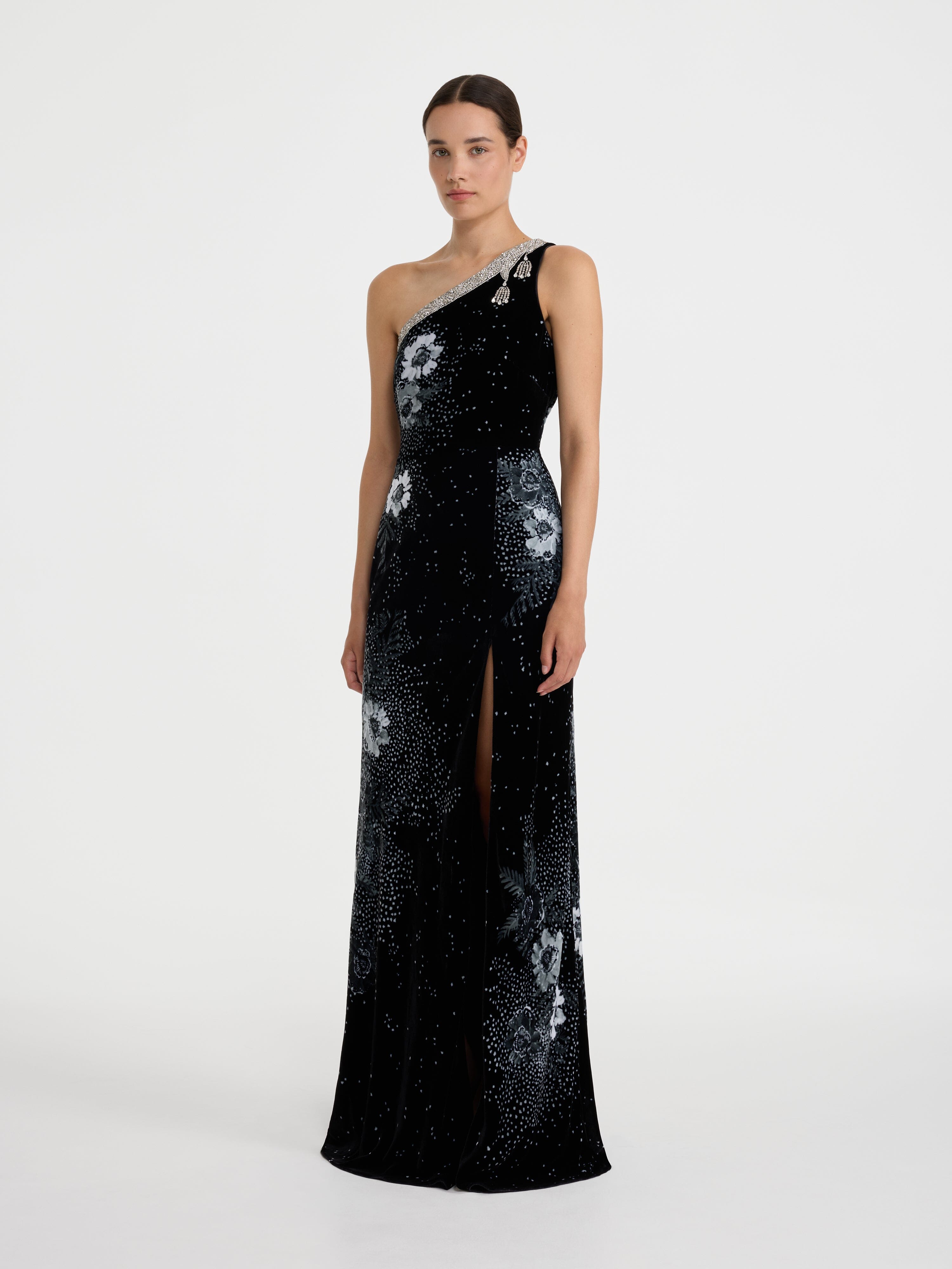 Justine B Dress in Silva Noir