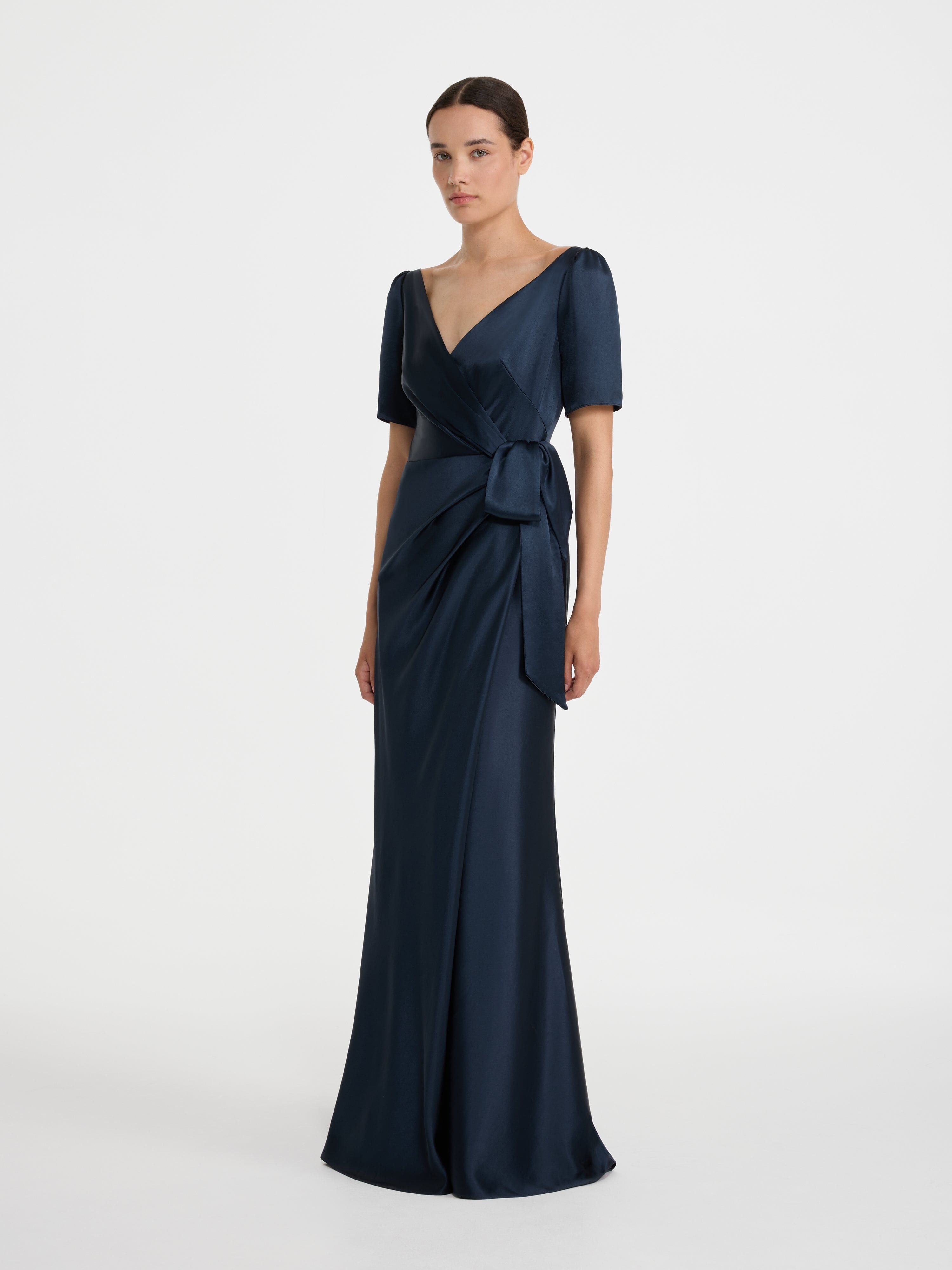 Marilyn Long Dress in Midnight