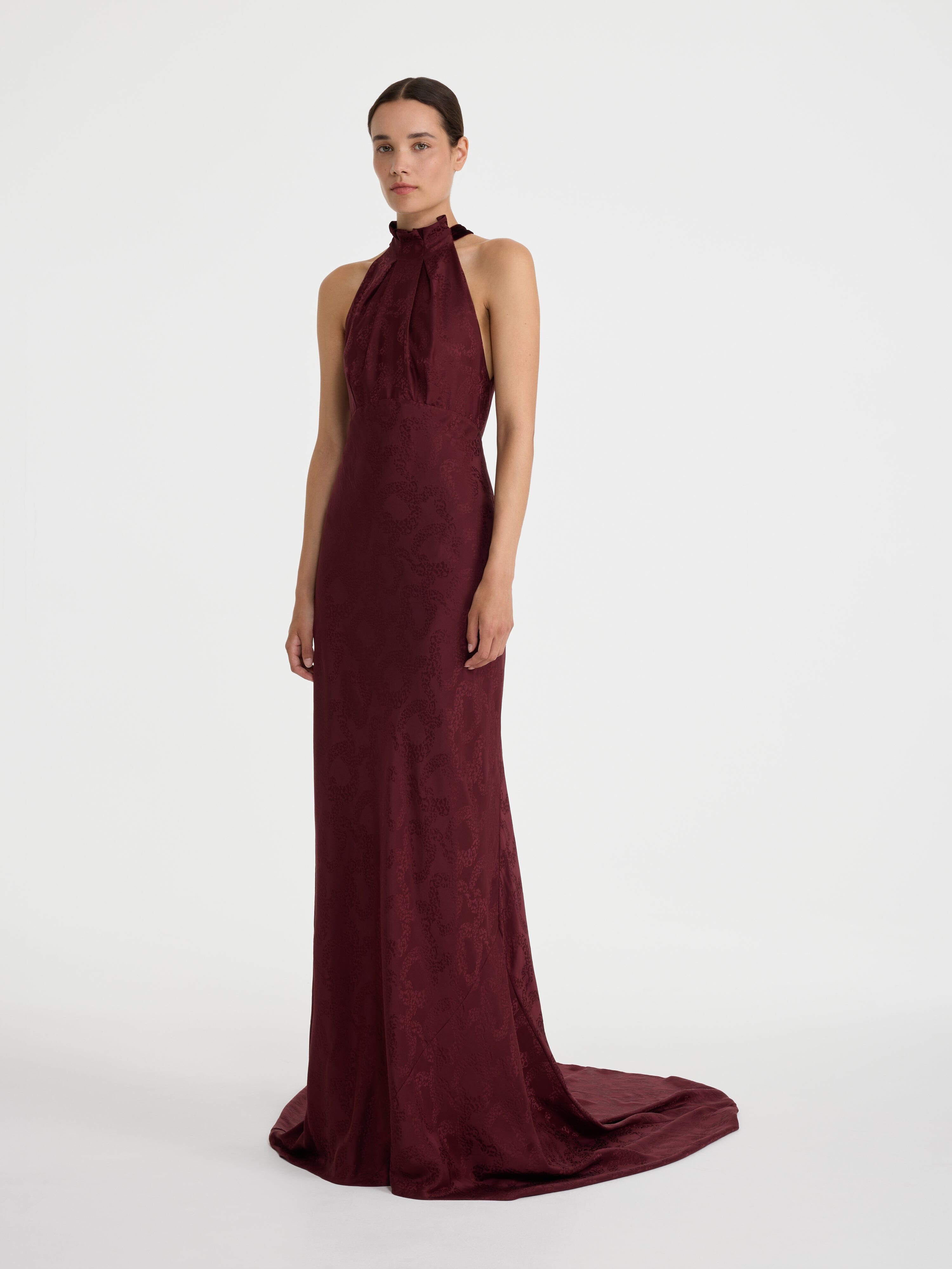 Michelle B Dress Shawl in Mahogany Burgundy