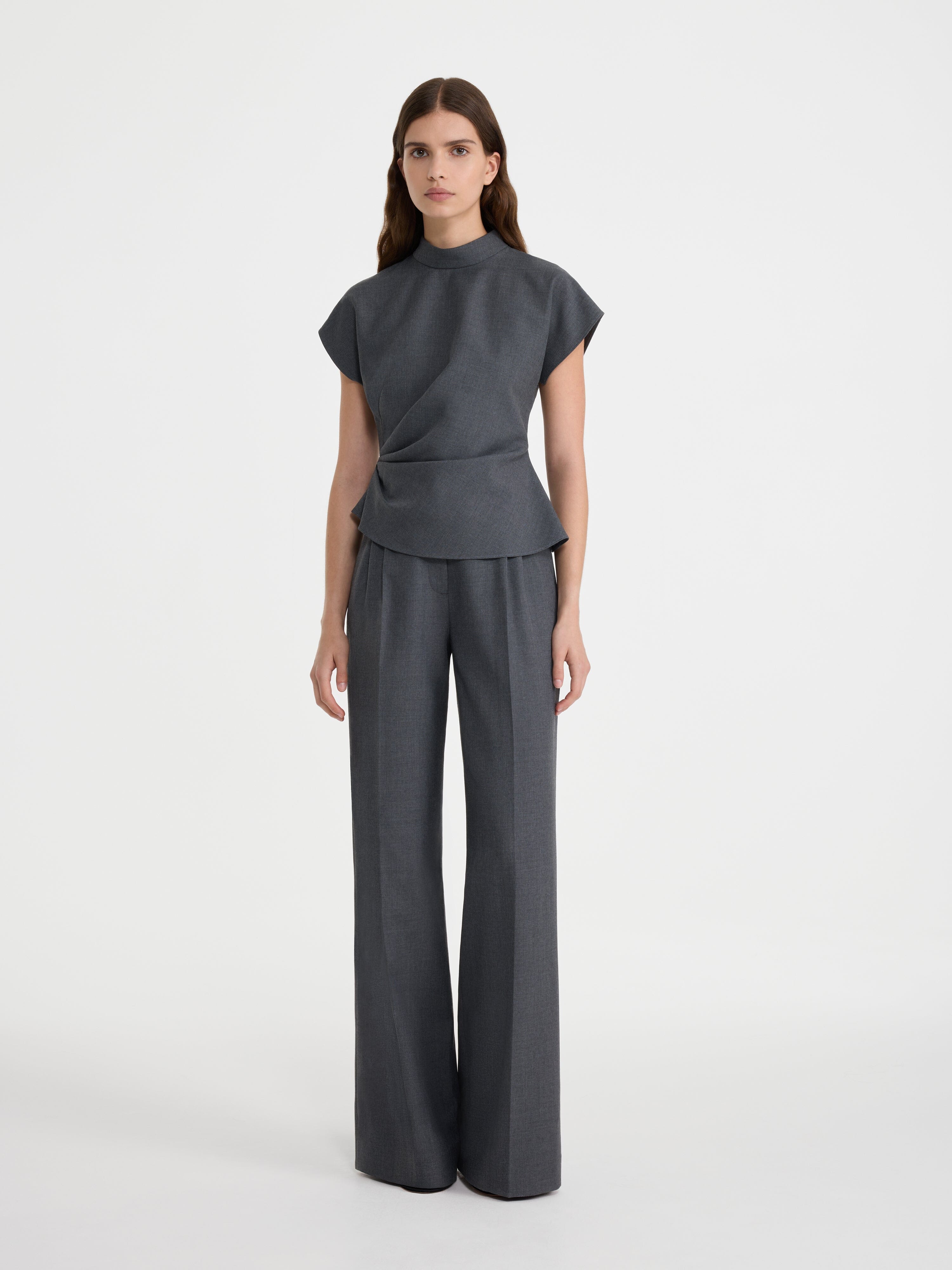 Rhona Top in Slate Grey