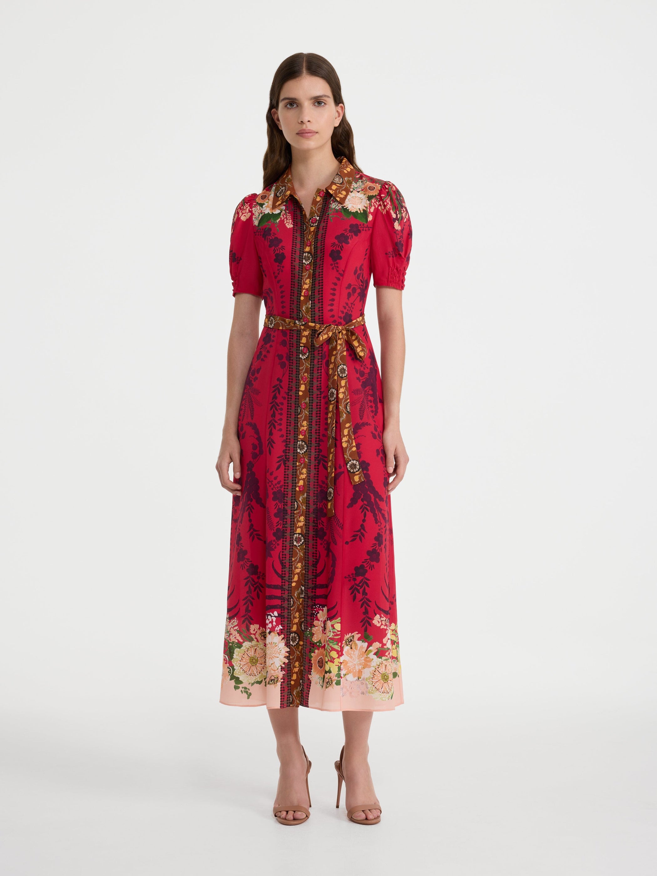 Vanessa D Dress in Aster Border