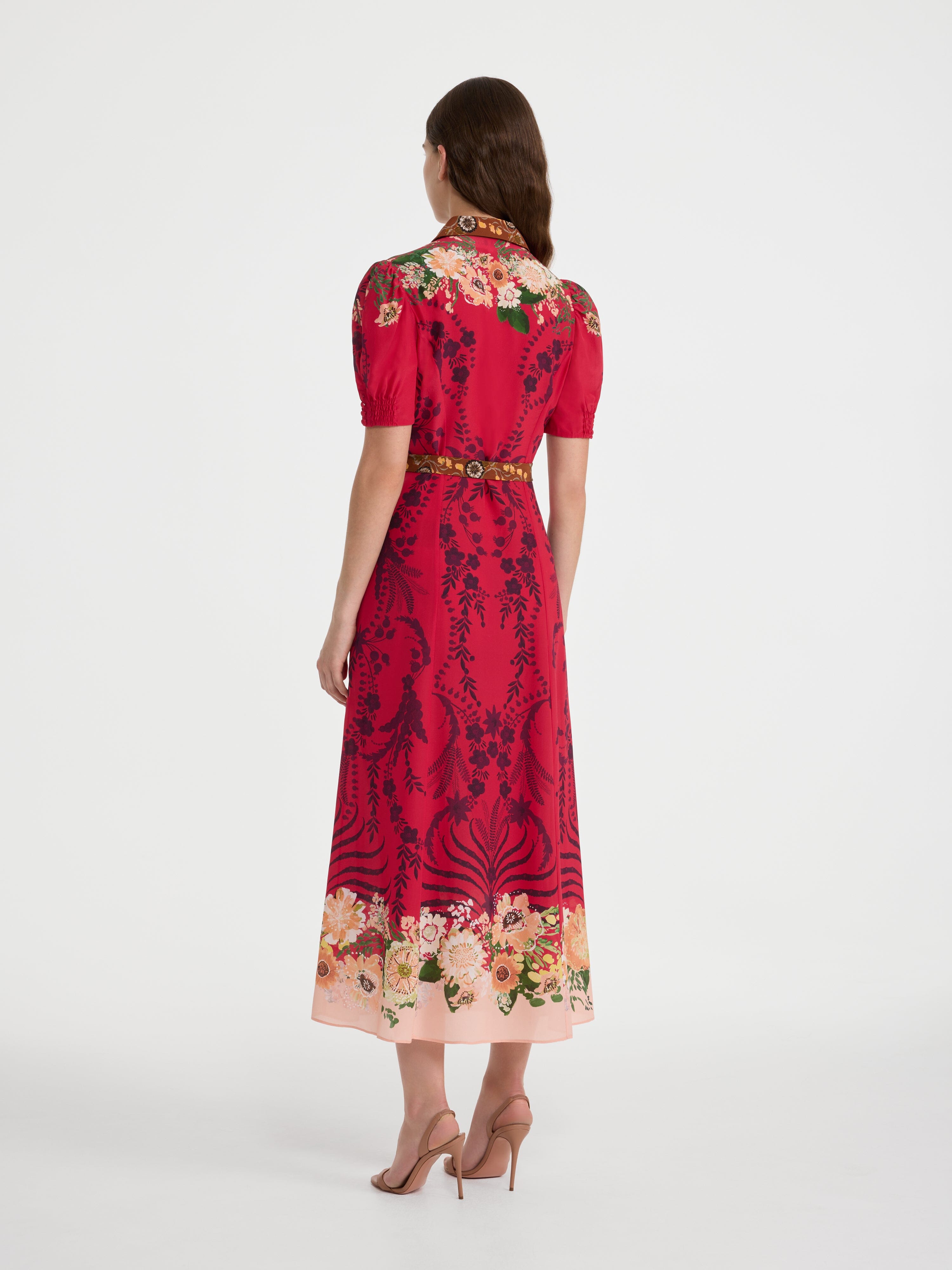 Vanessa D Dress in Aster Border