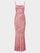 Renee Long Dress in Blush Marbling