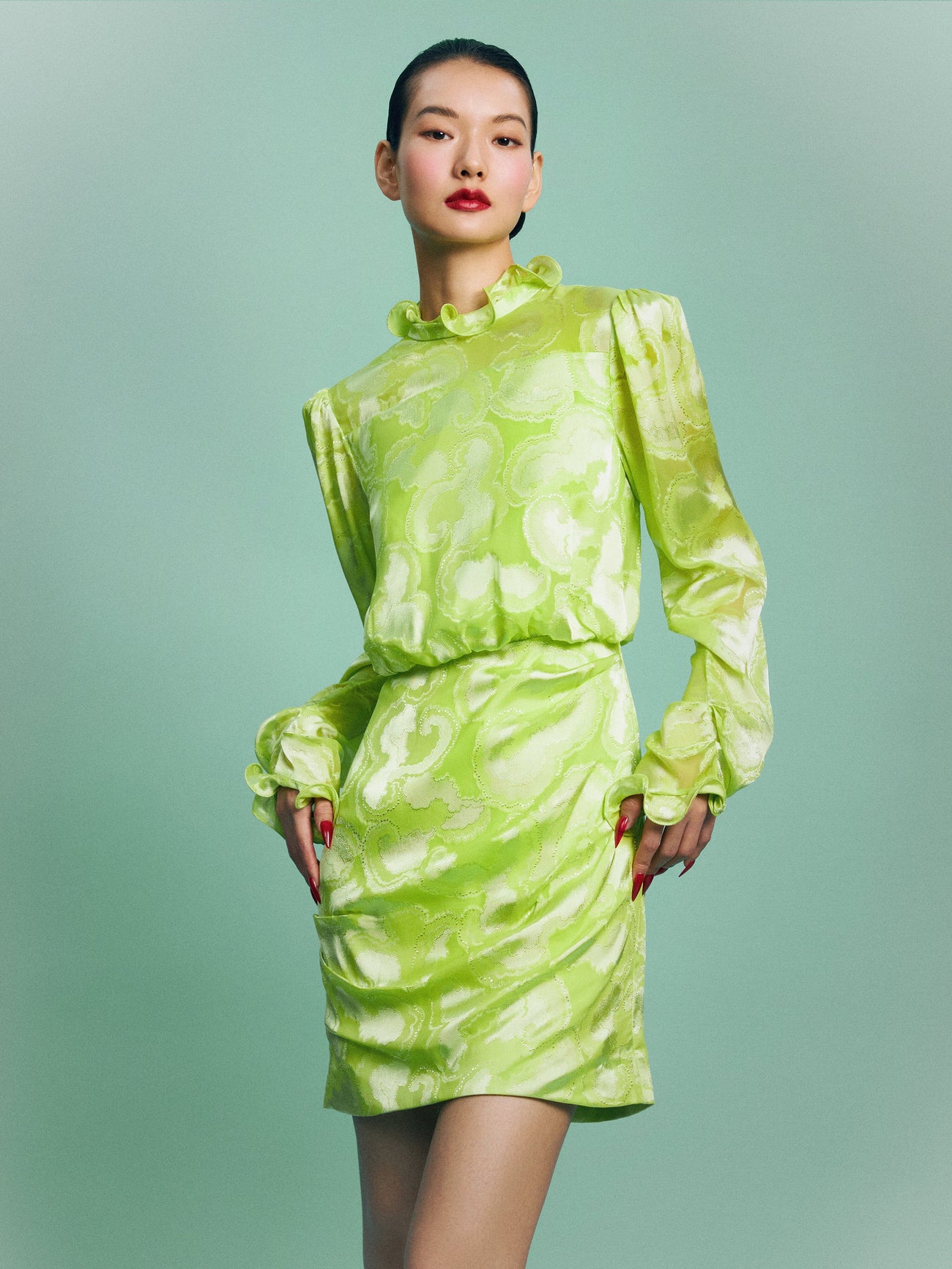 Load image into Gallery viewer, Rina B Dress in Lime