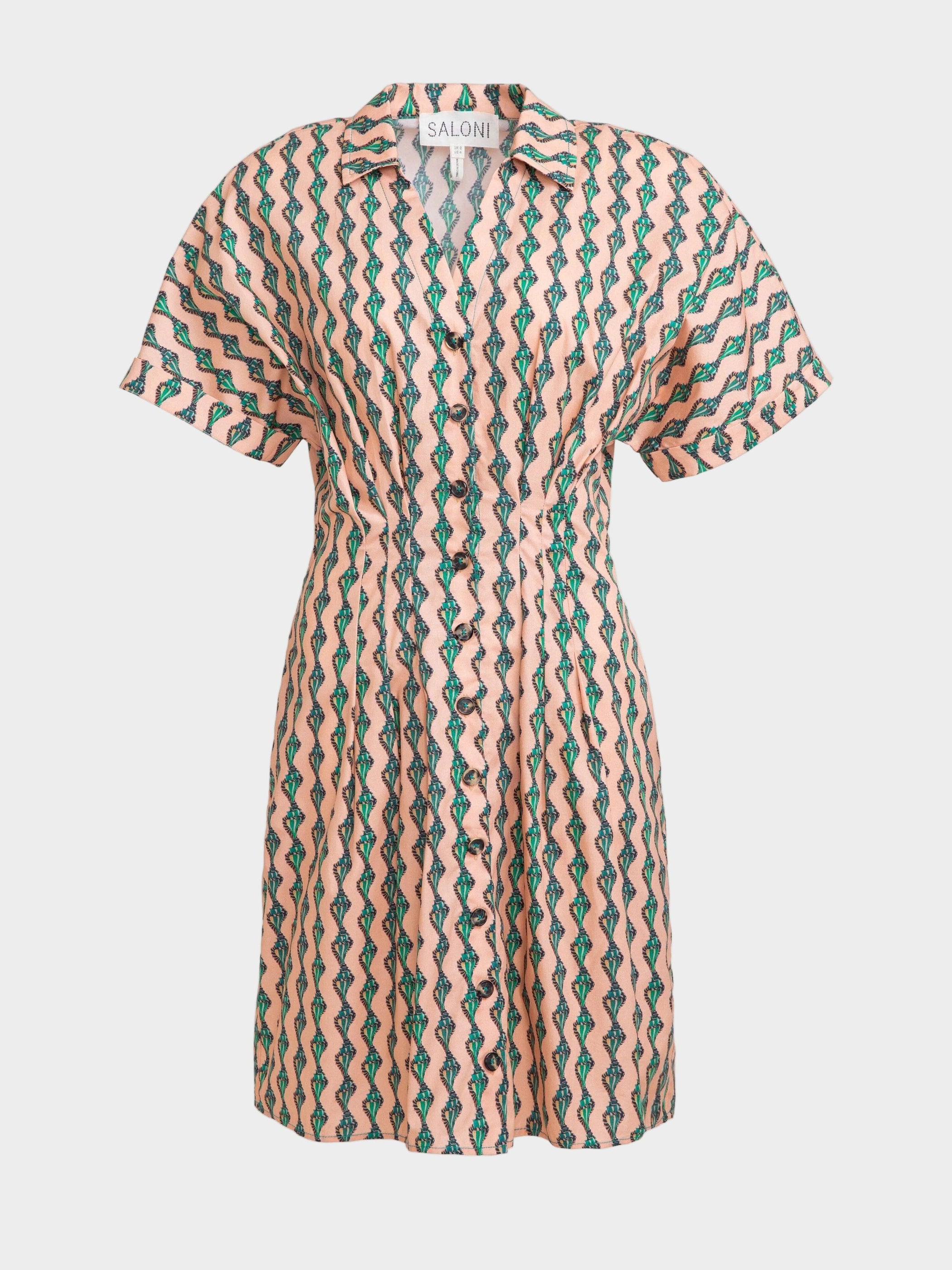 Riya Dress in Ocean Stripe