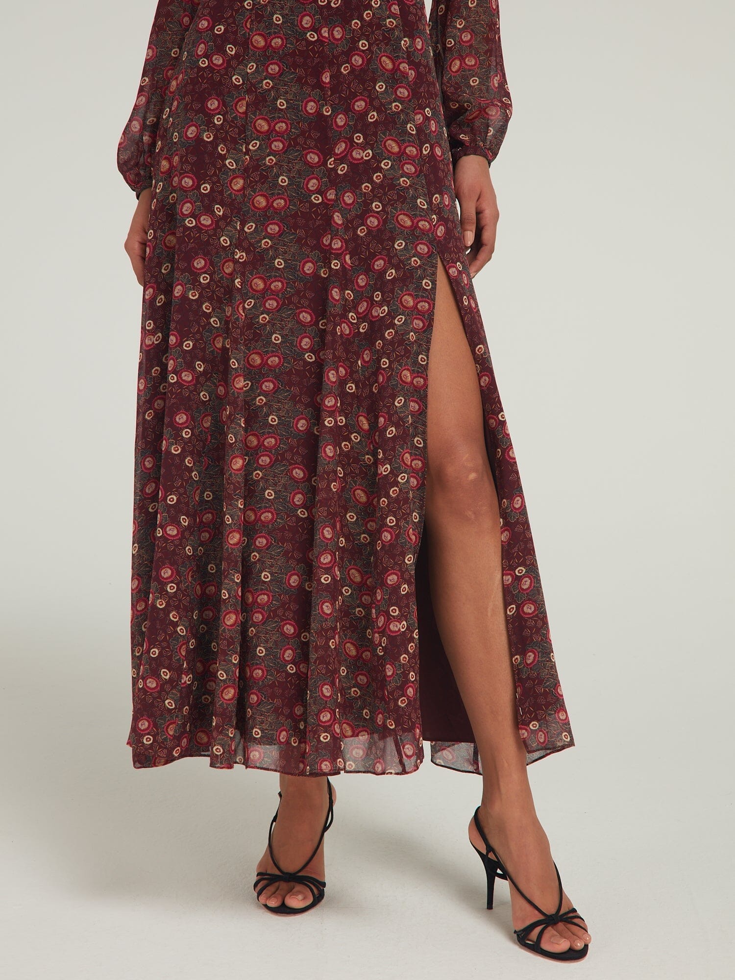 Jacqui B Dress in Akina Wine