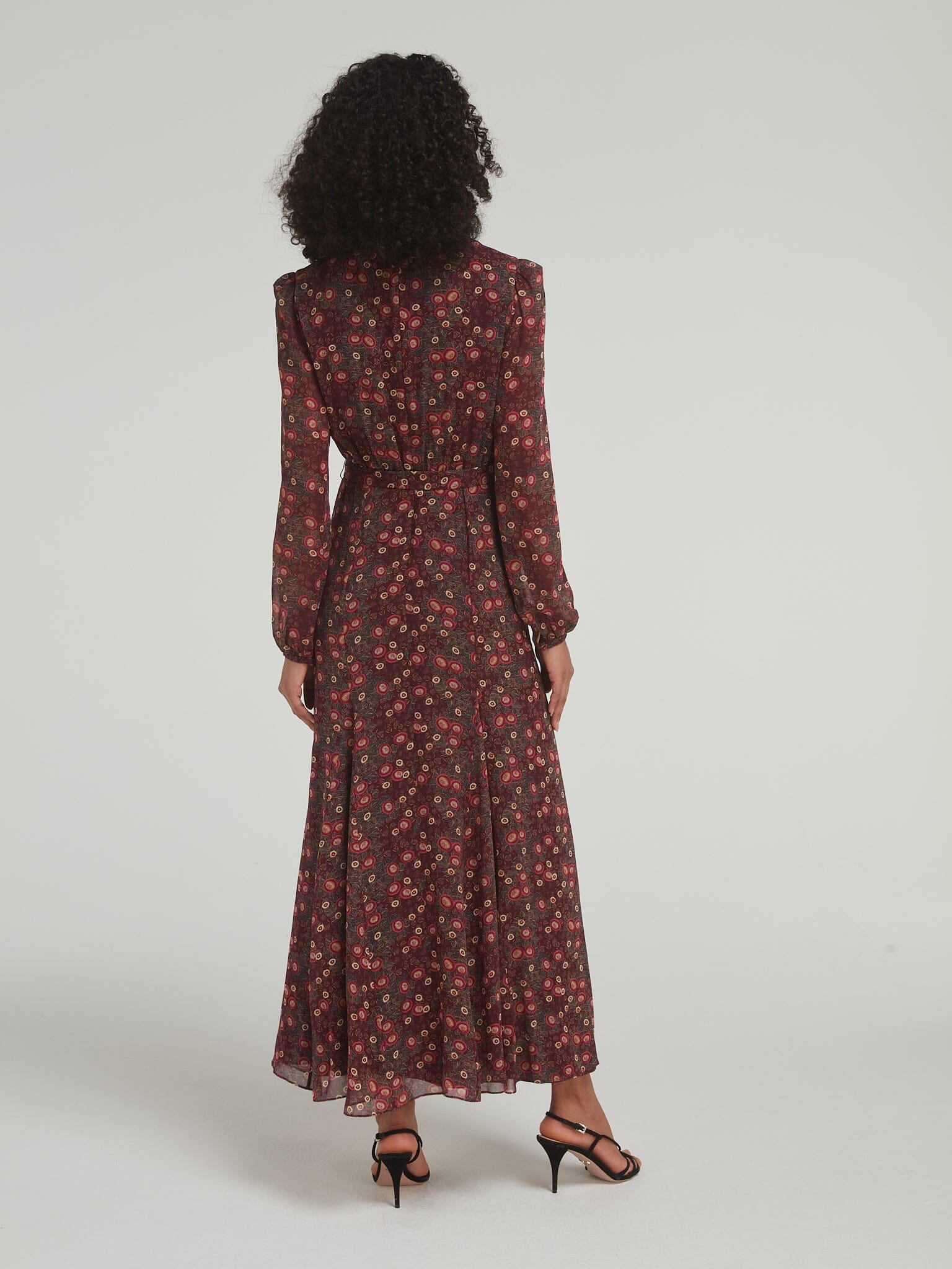 Jacqui B Dress in Akina Wine