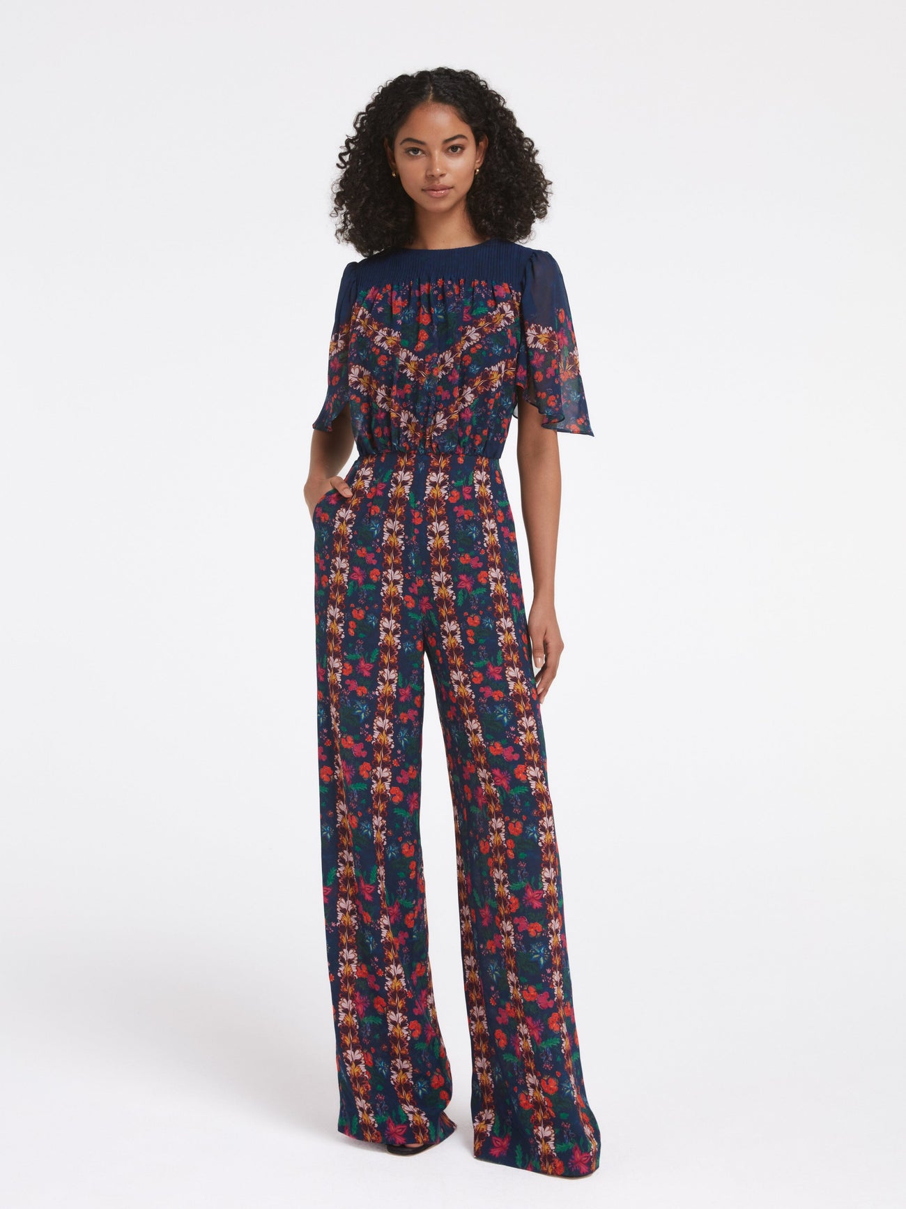 Load image into Gallery viewer, Nara Jumpsuit in Flori Stripe