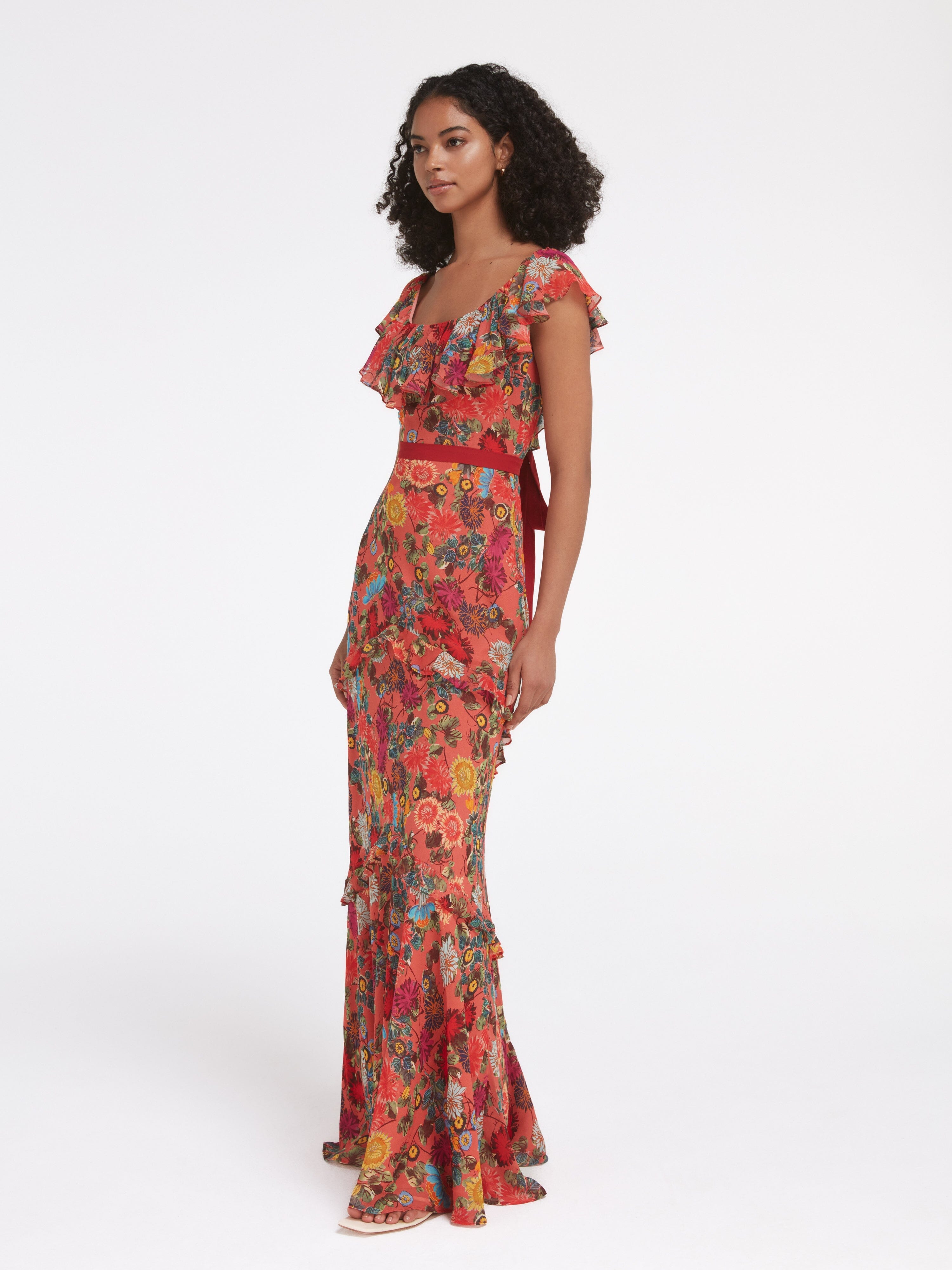 Saloni on sale maxi dress