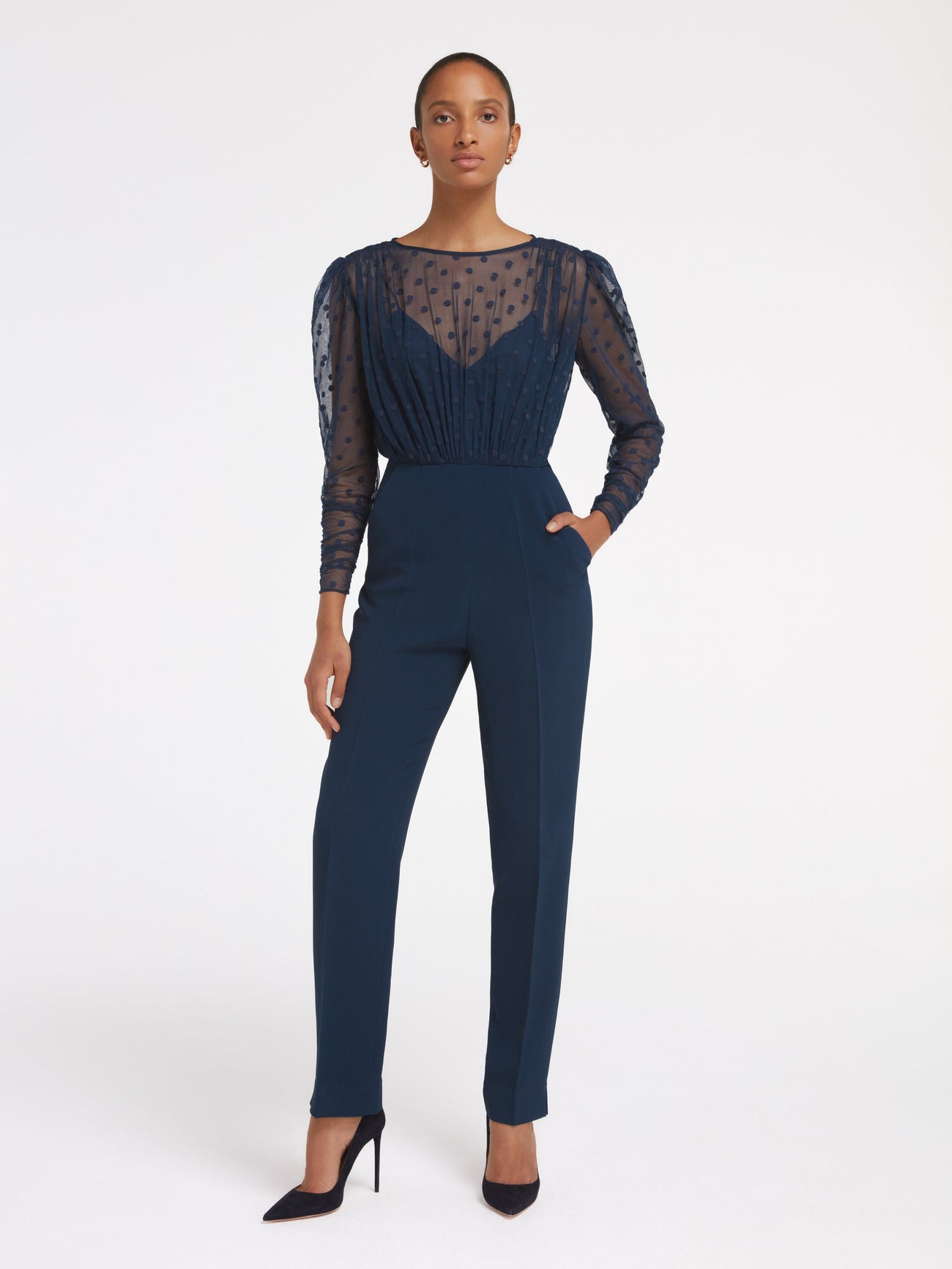 Load image into Gallery viewer, Bernadette Jumpsuit in Navy