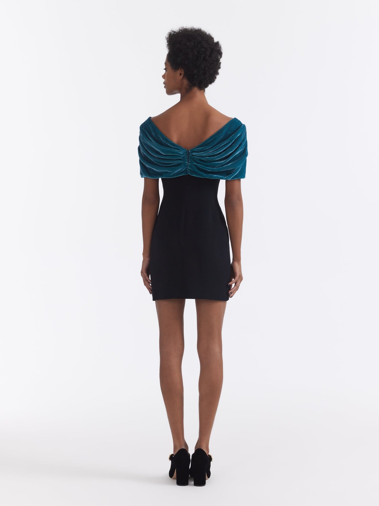 Load image into Gallery viewer, Kaila Mini Dress in Black Amazonite