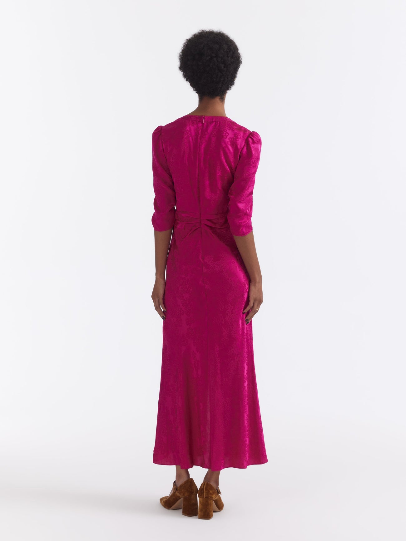 Load image into Gallery viewer, Mitsu B Dress in Bright Azalea