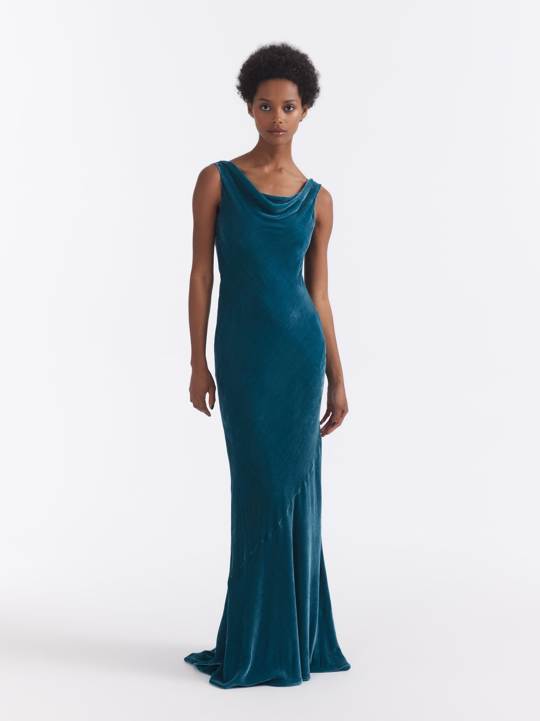 Asher Long Dress in Amazonite