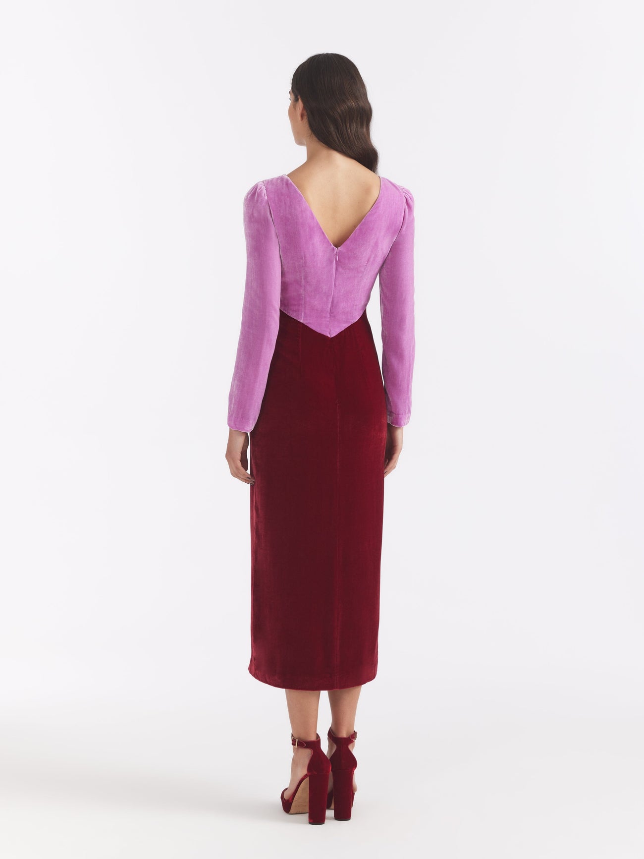 Load image into Gallery viewer, Alix Dress in Peony Red Embroidery