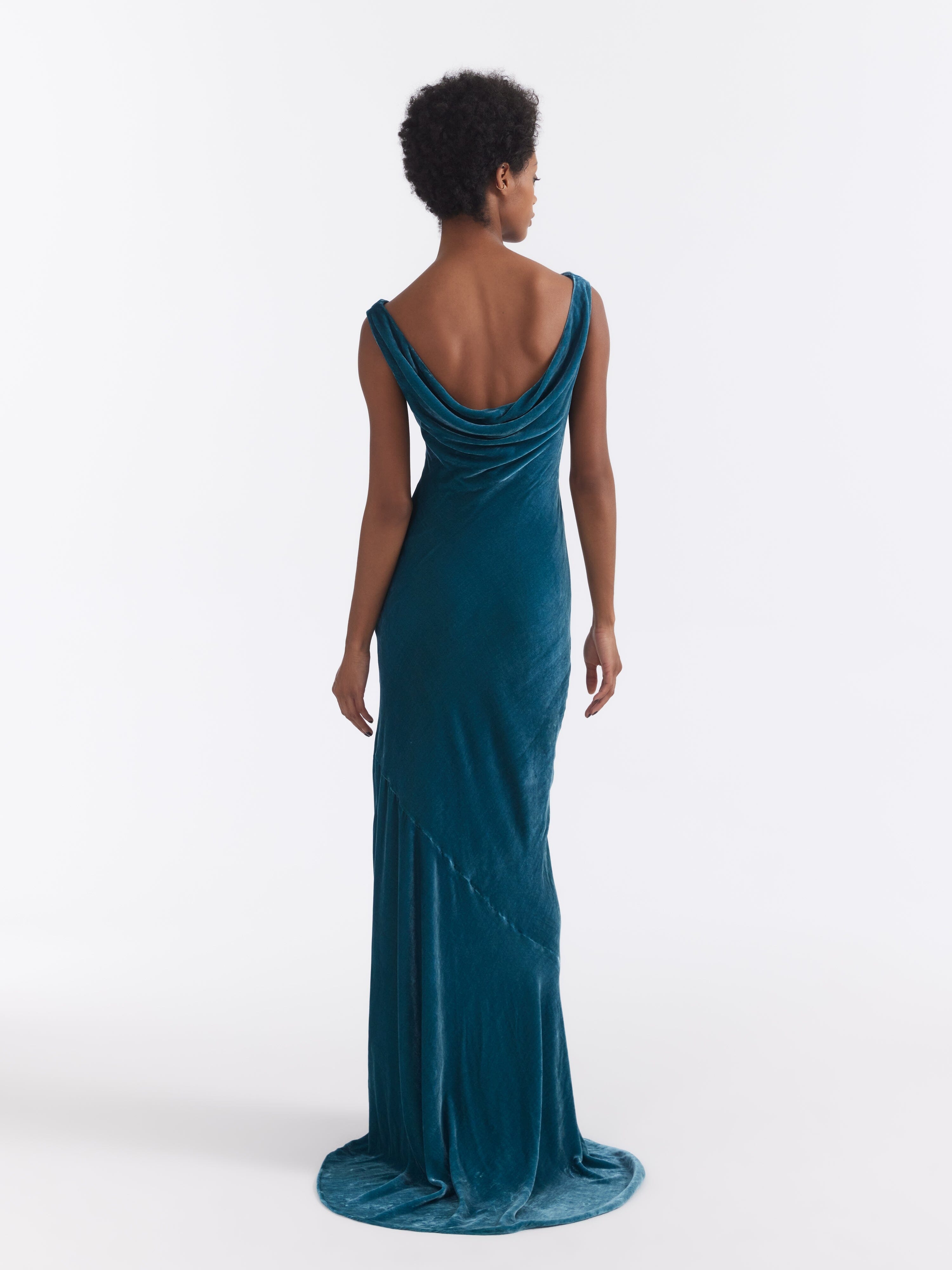 Asher Long Dress in Amazonite