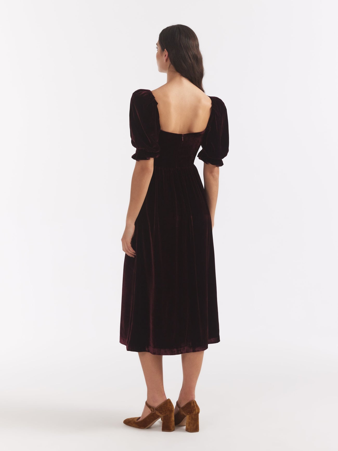 Load image into Gallery viewer, Rhea Dress in Burgundy