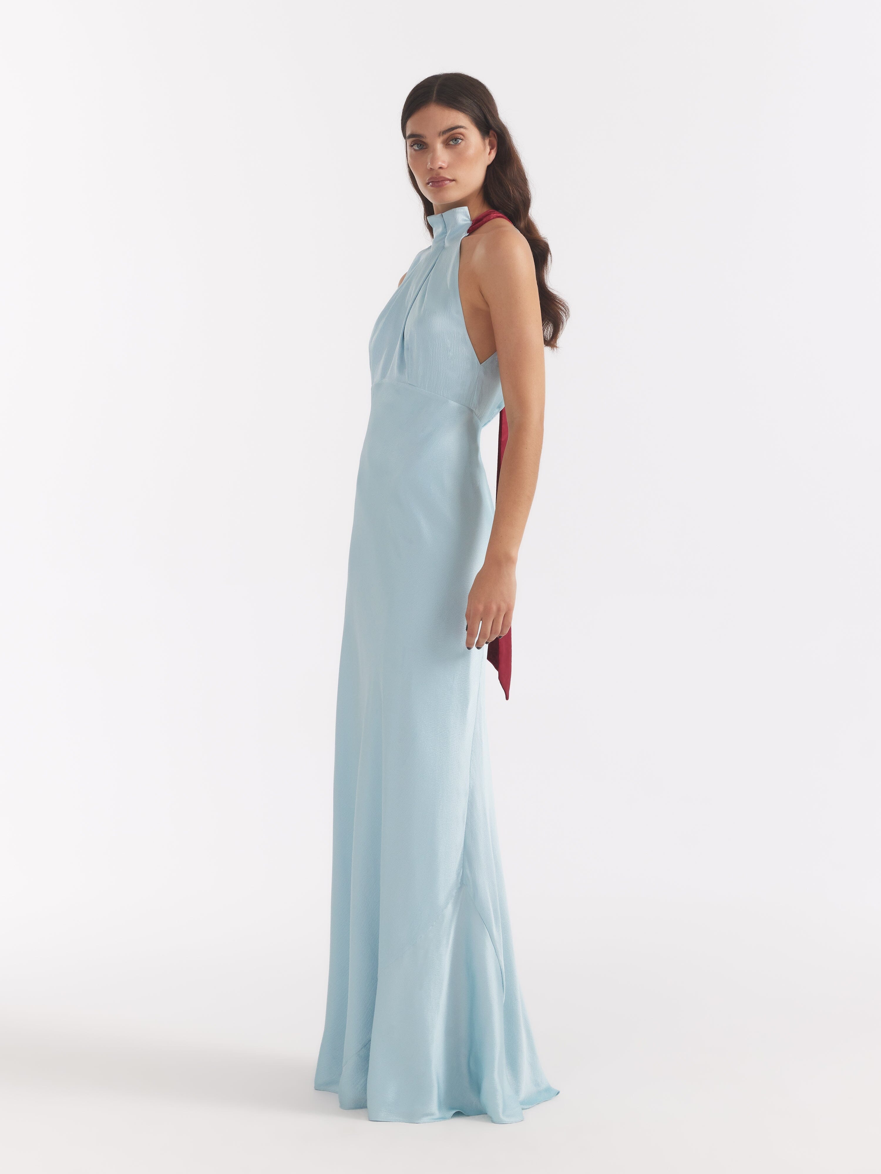 Michelle Dress in Glacier Blue True Red Michelle Dress in Glacier Blue True Red