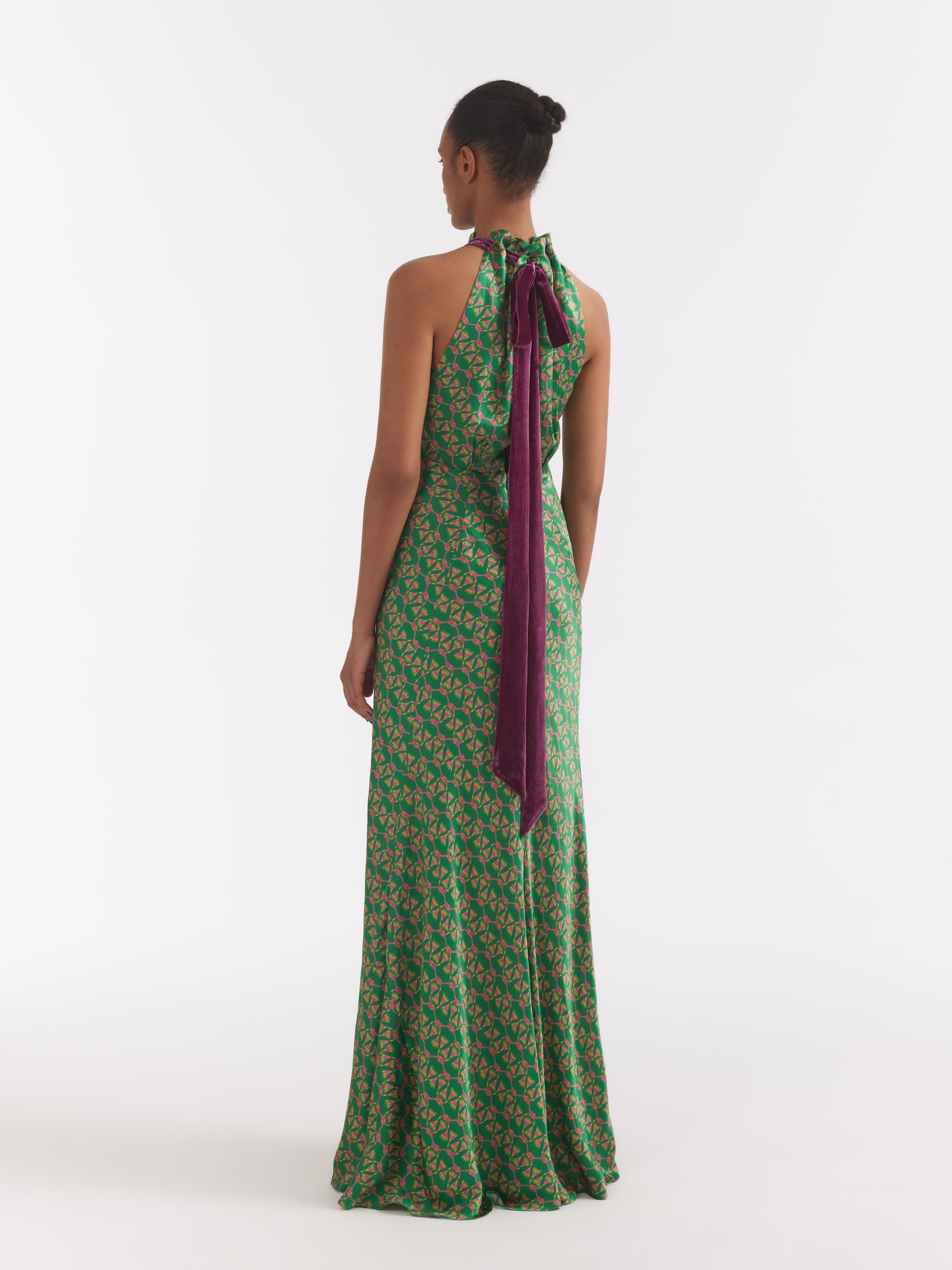 Michelle Dress in Emerald Reed