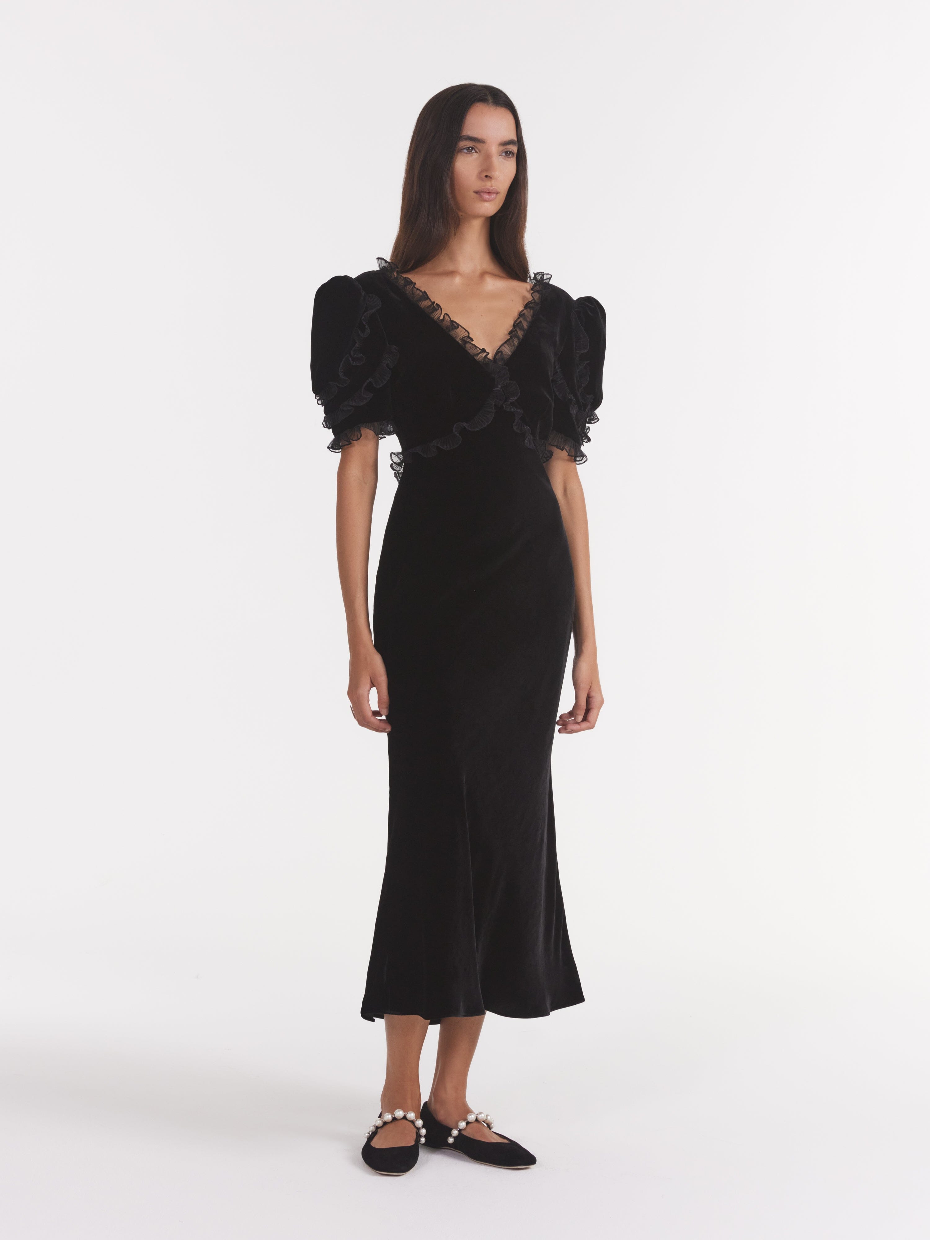 Anais Dress in Black – SALONI