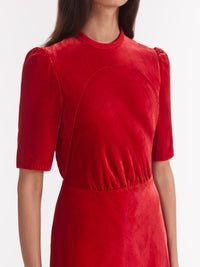 Dahlia Dress in Scarlet