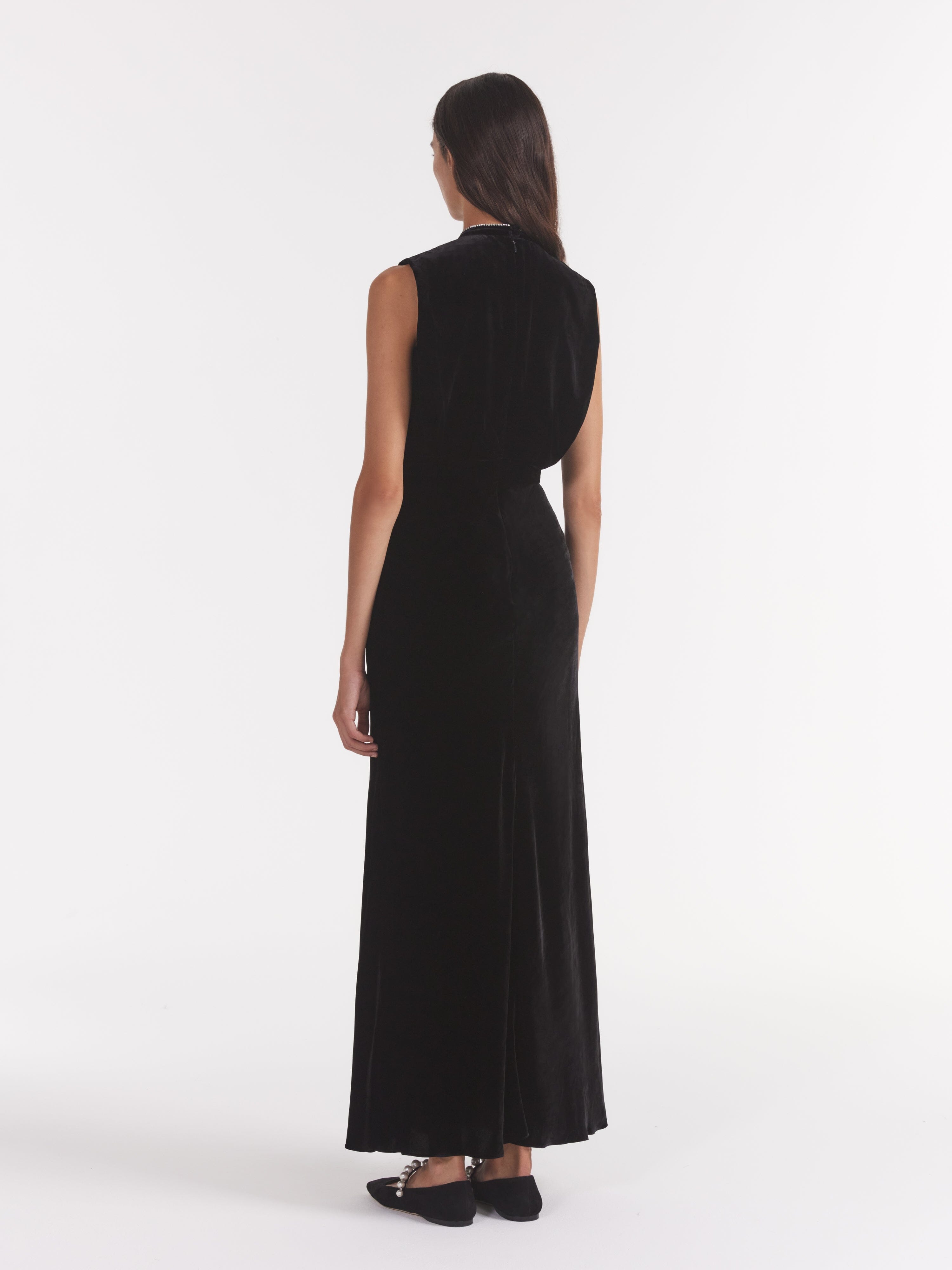 Diane Dress in Black Celestial Rays