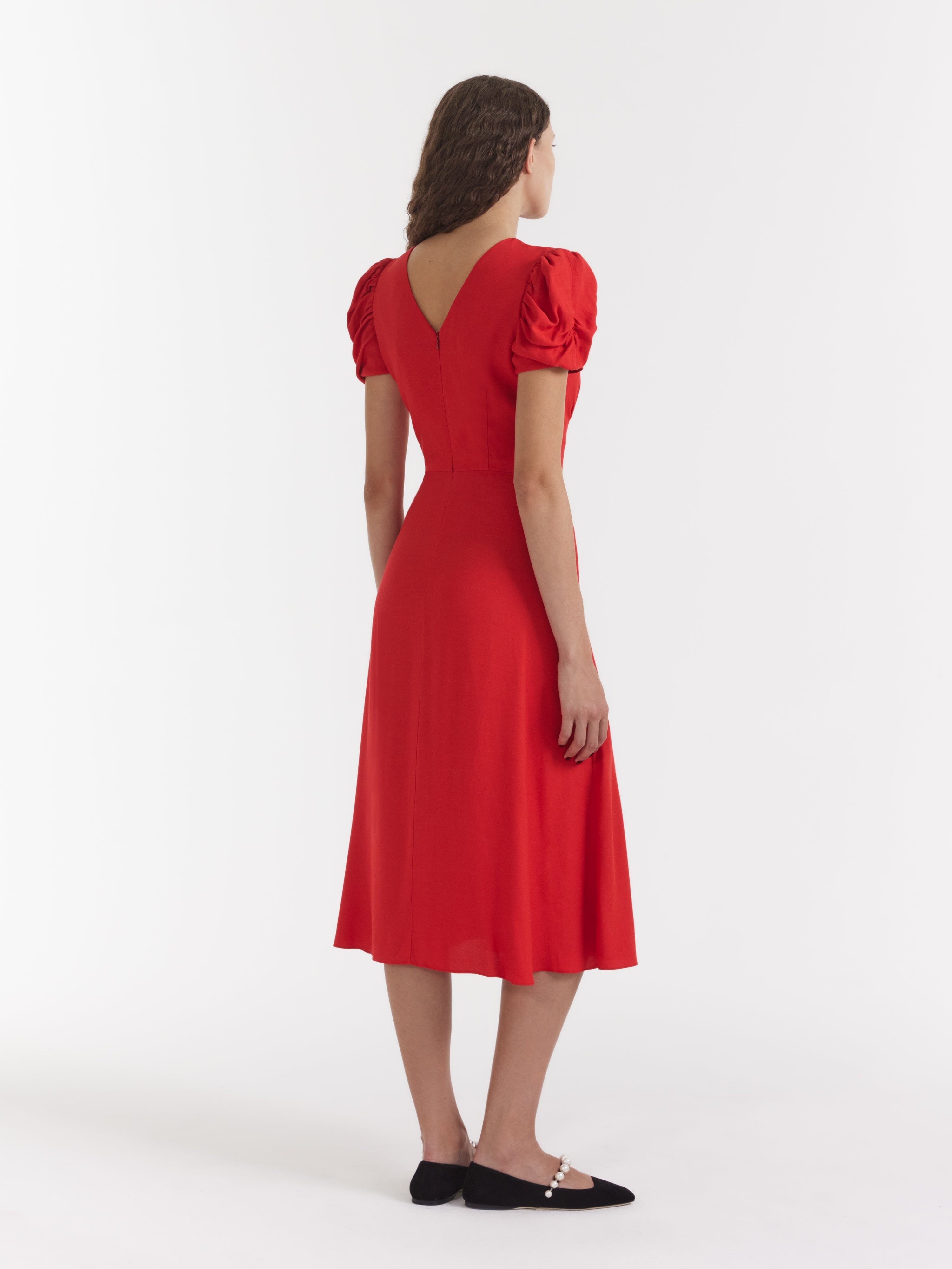 Scarlet Knee Length Dress