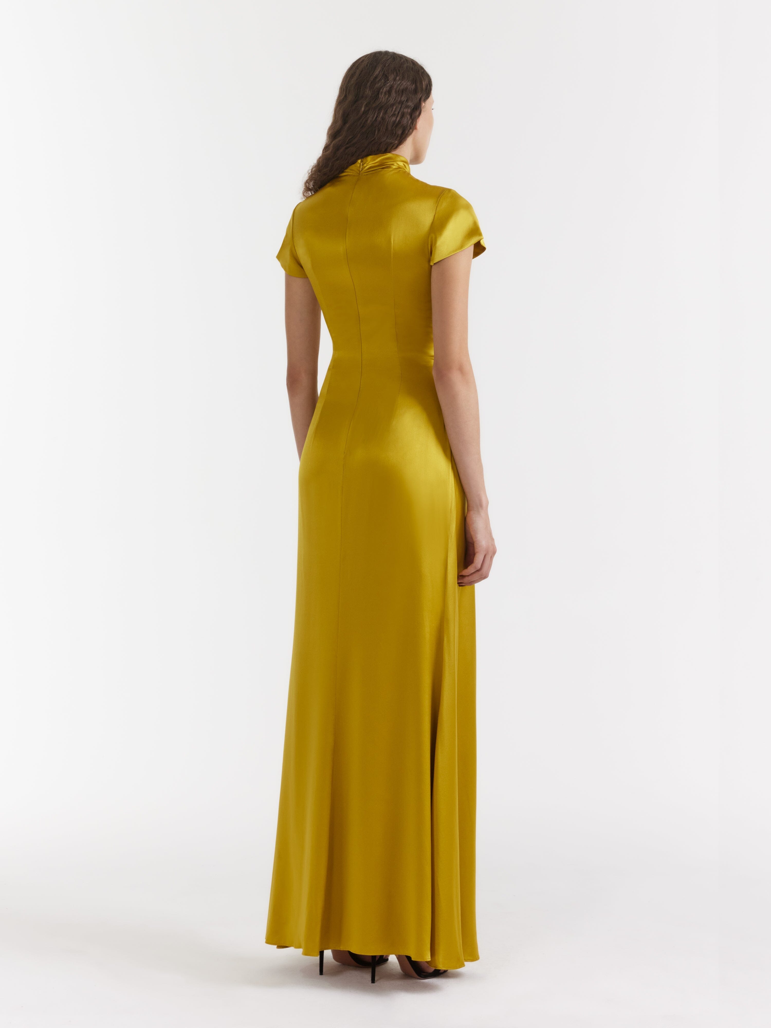 Saloni 2025 gold dress