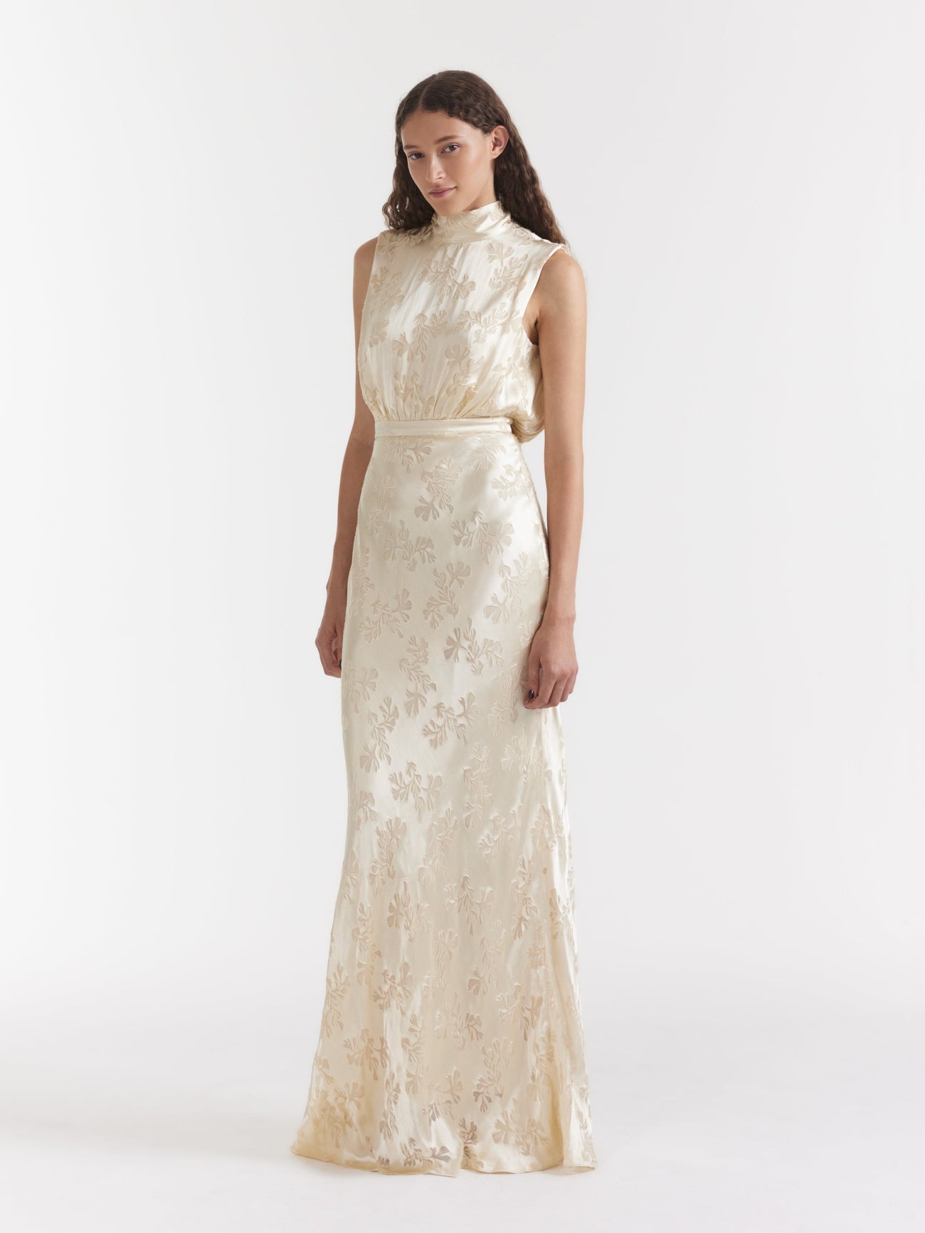 Load image into Gallery viewer, Fleur Dress in Champagne