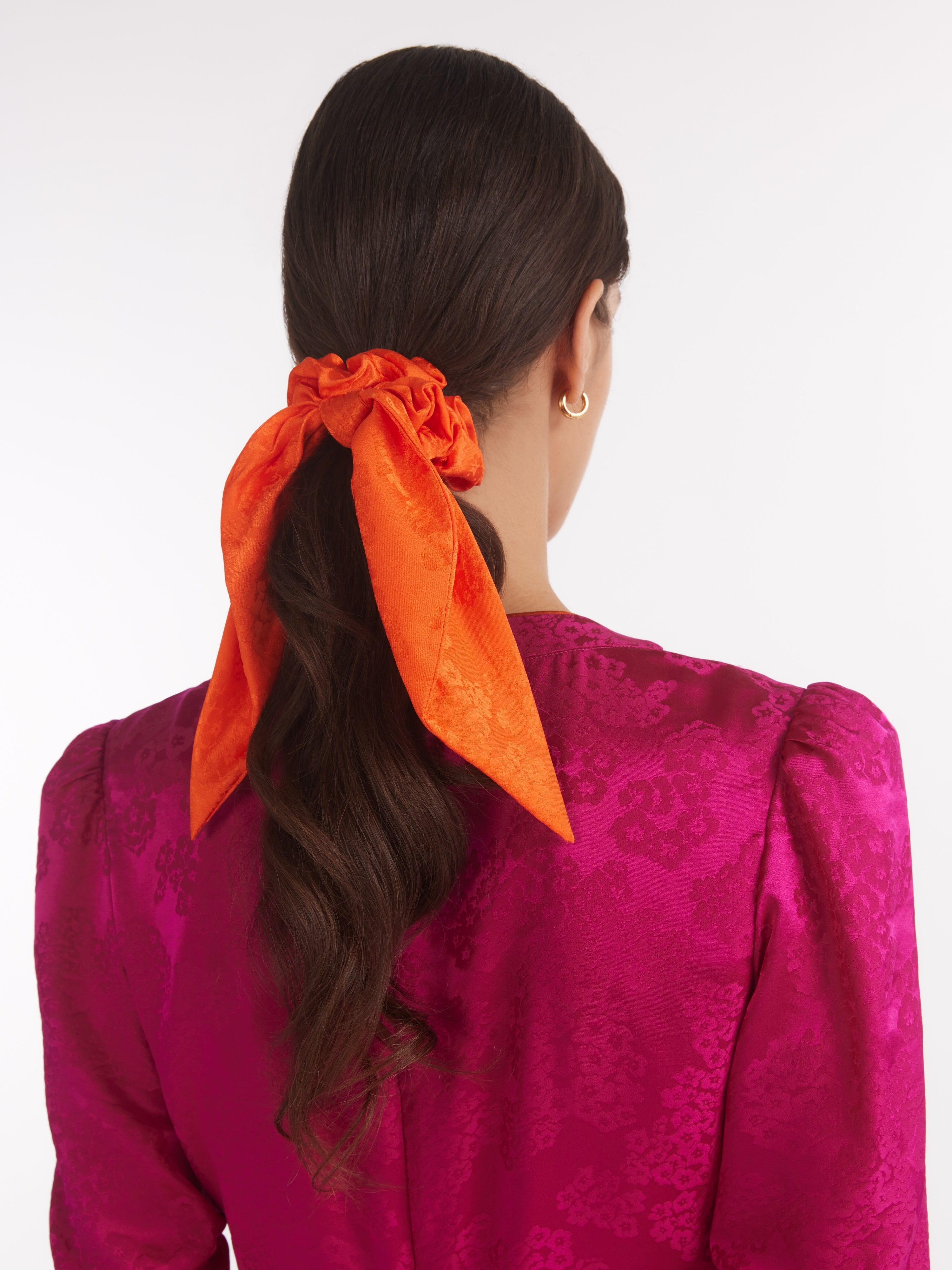 Scarf Scrunchie in Orange