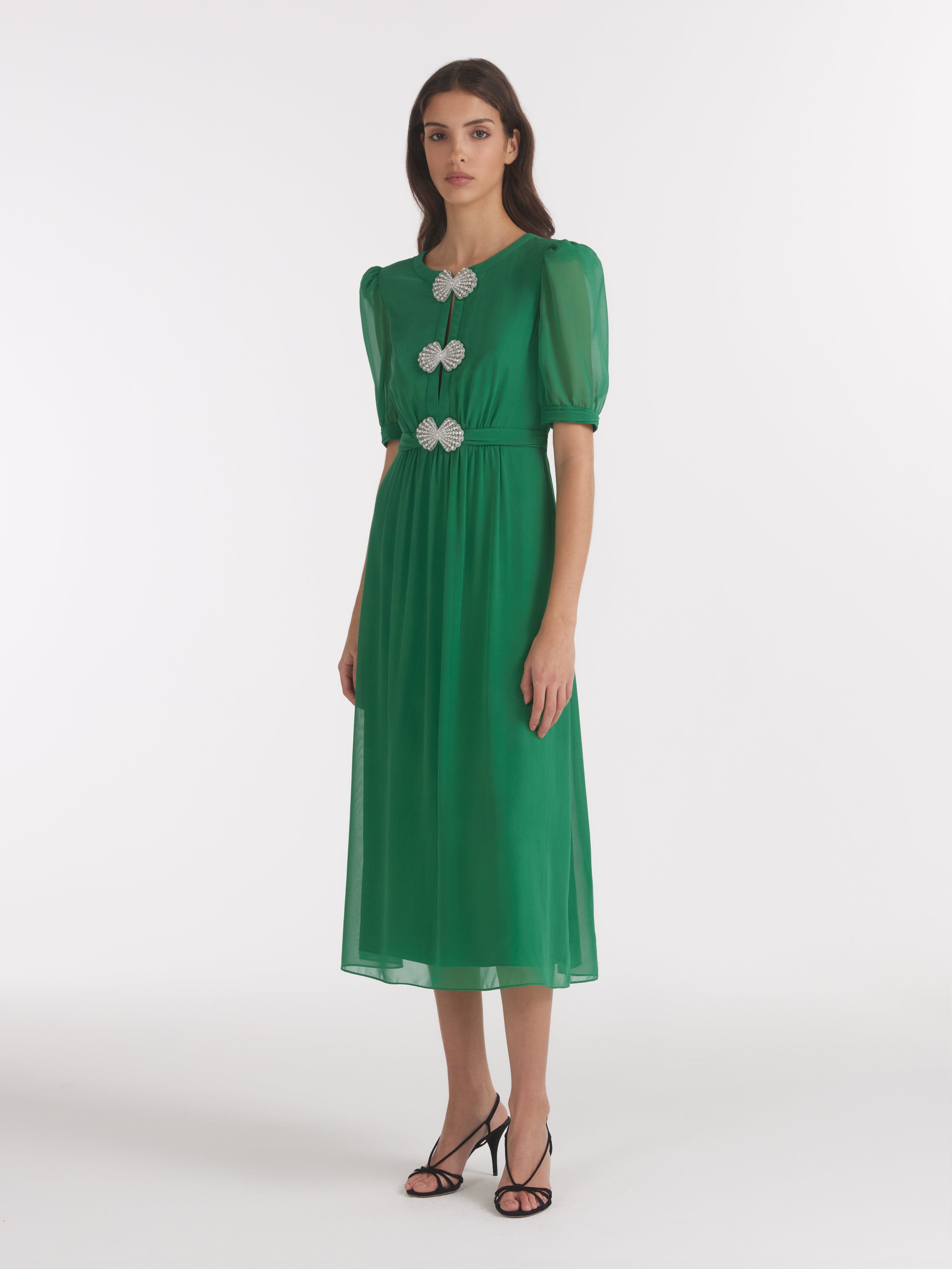 Jamie Dress in Emerald Green