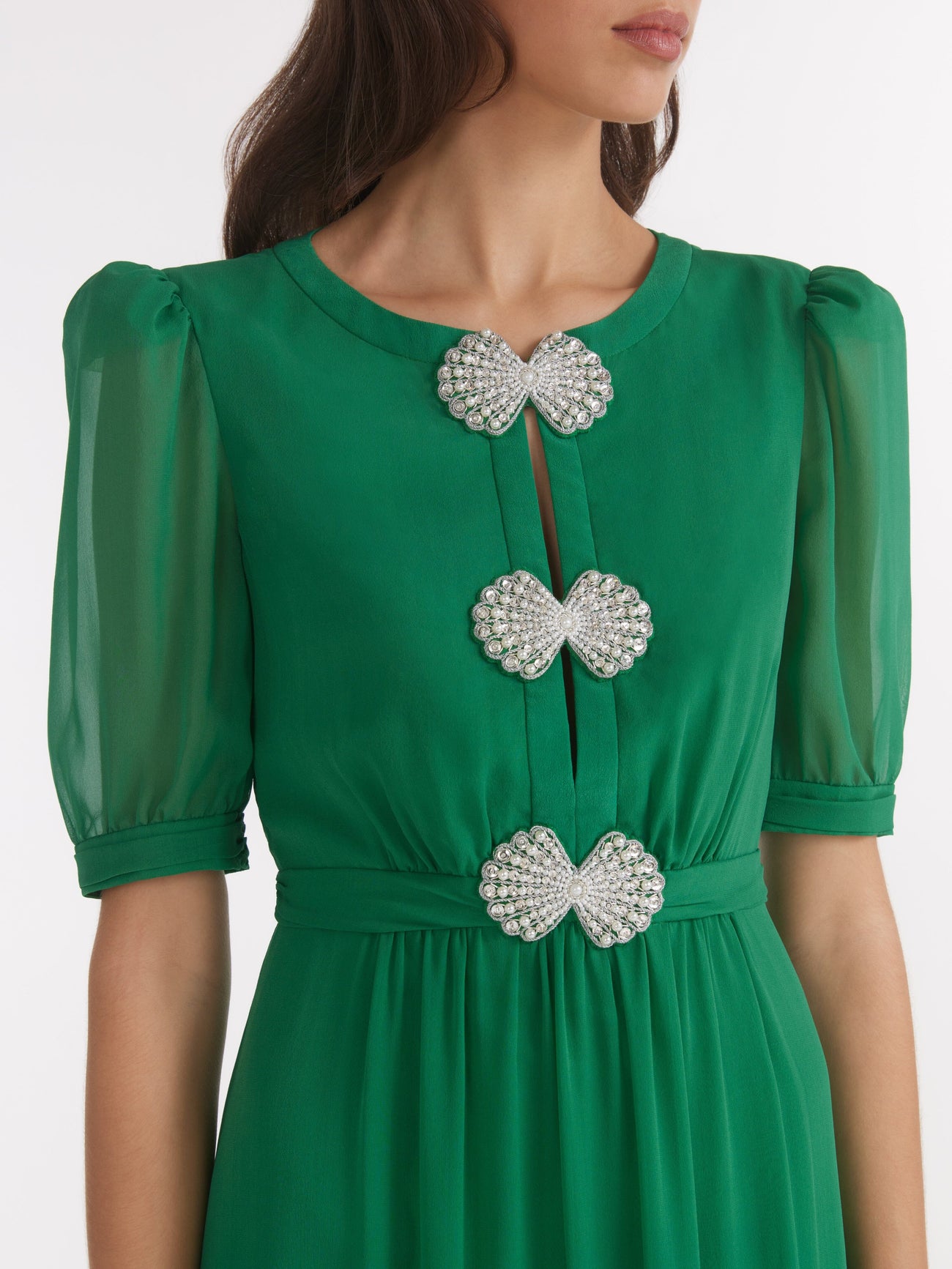 Load image into Gallery viewer, Jamie Dress in Emerald Green