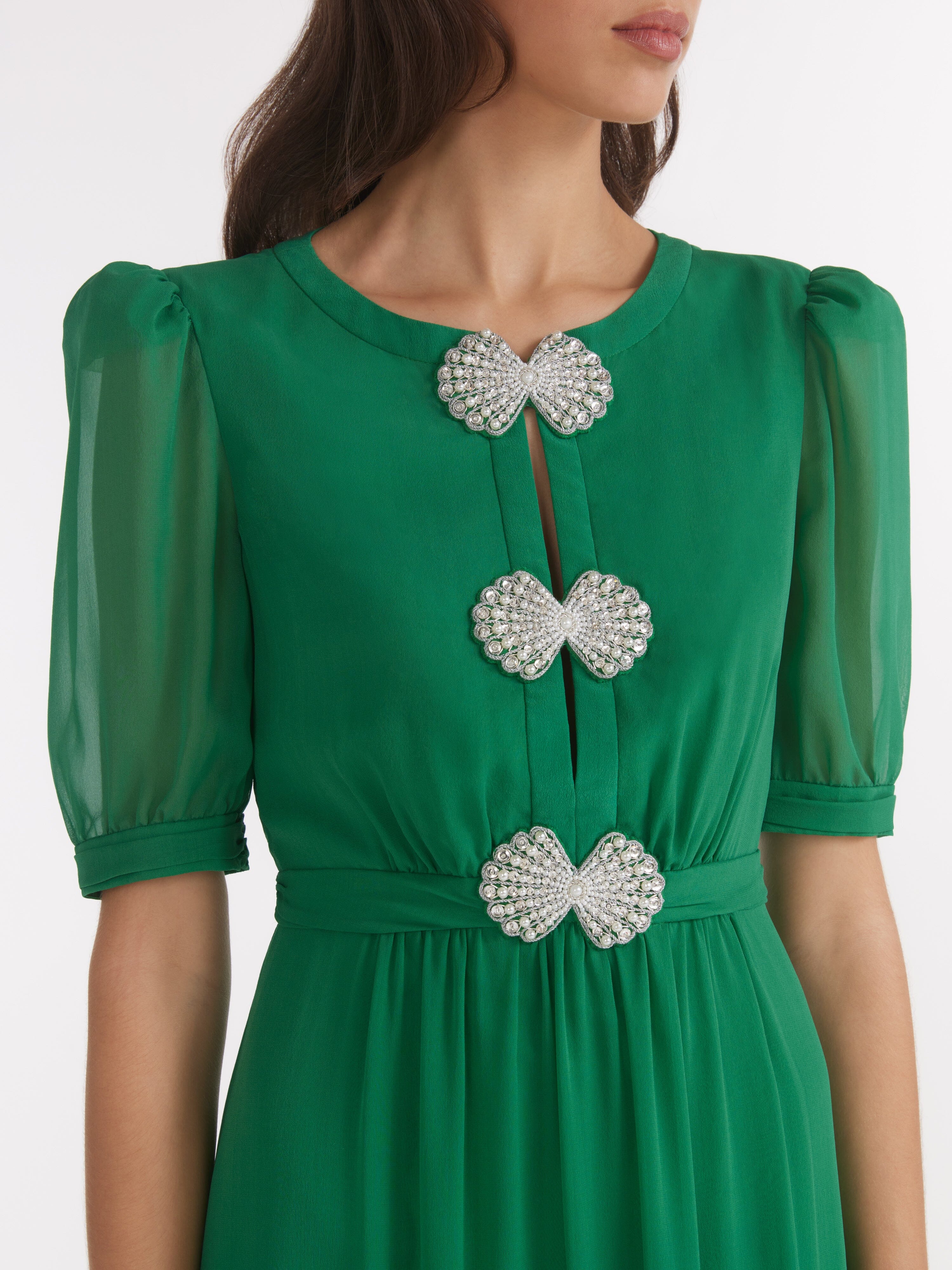 Jamie Dress in Emerald Green