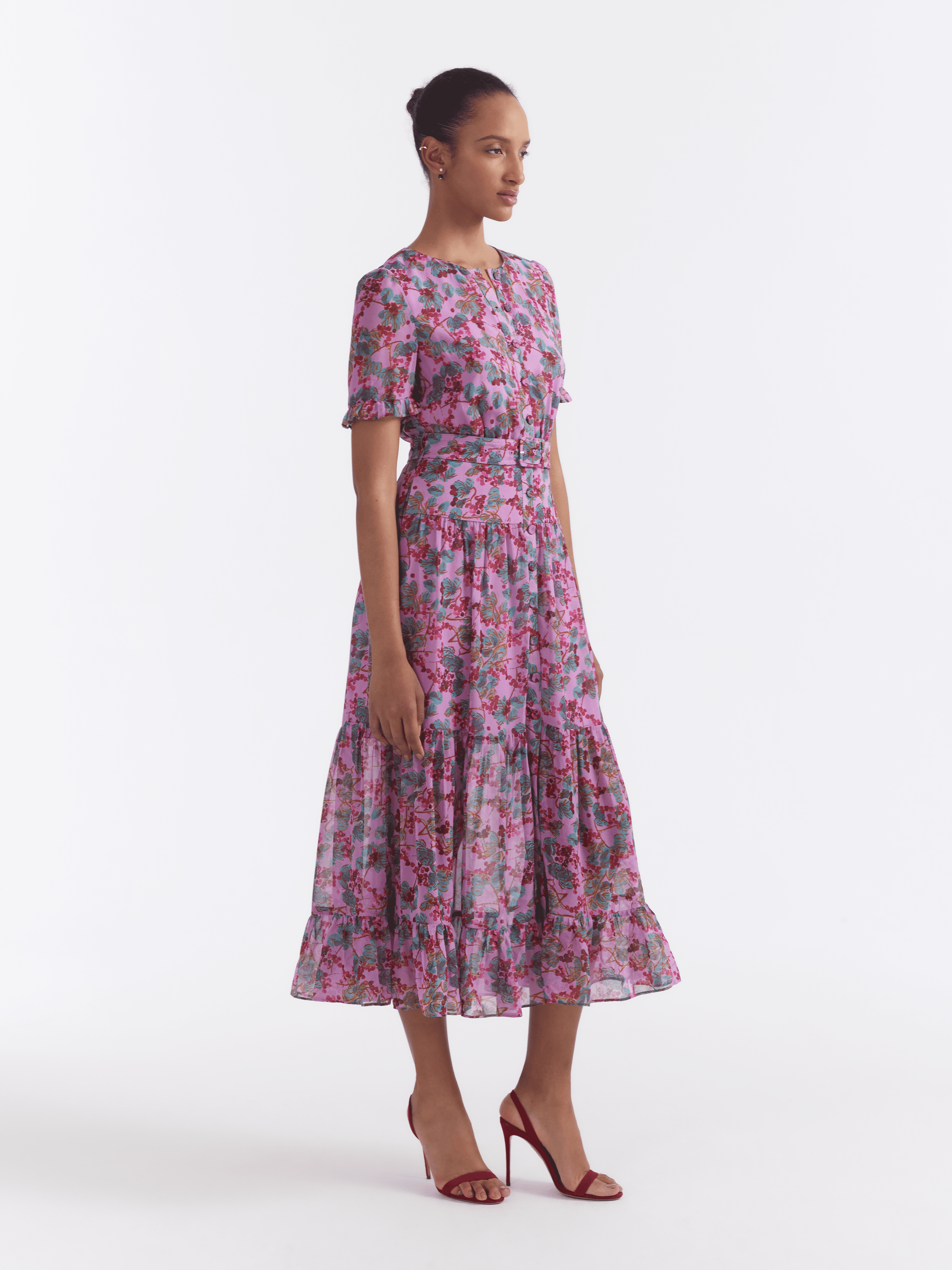 Sophie B Dress Mulberry Blush – SALONI