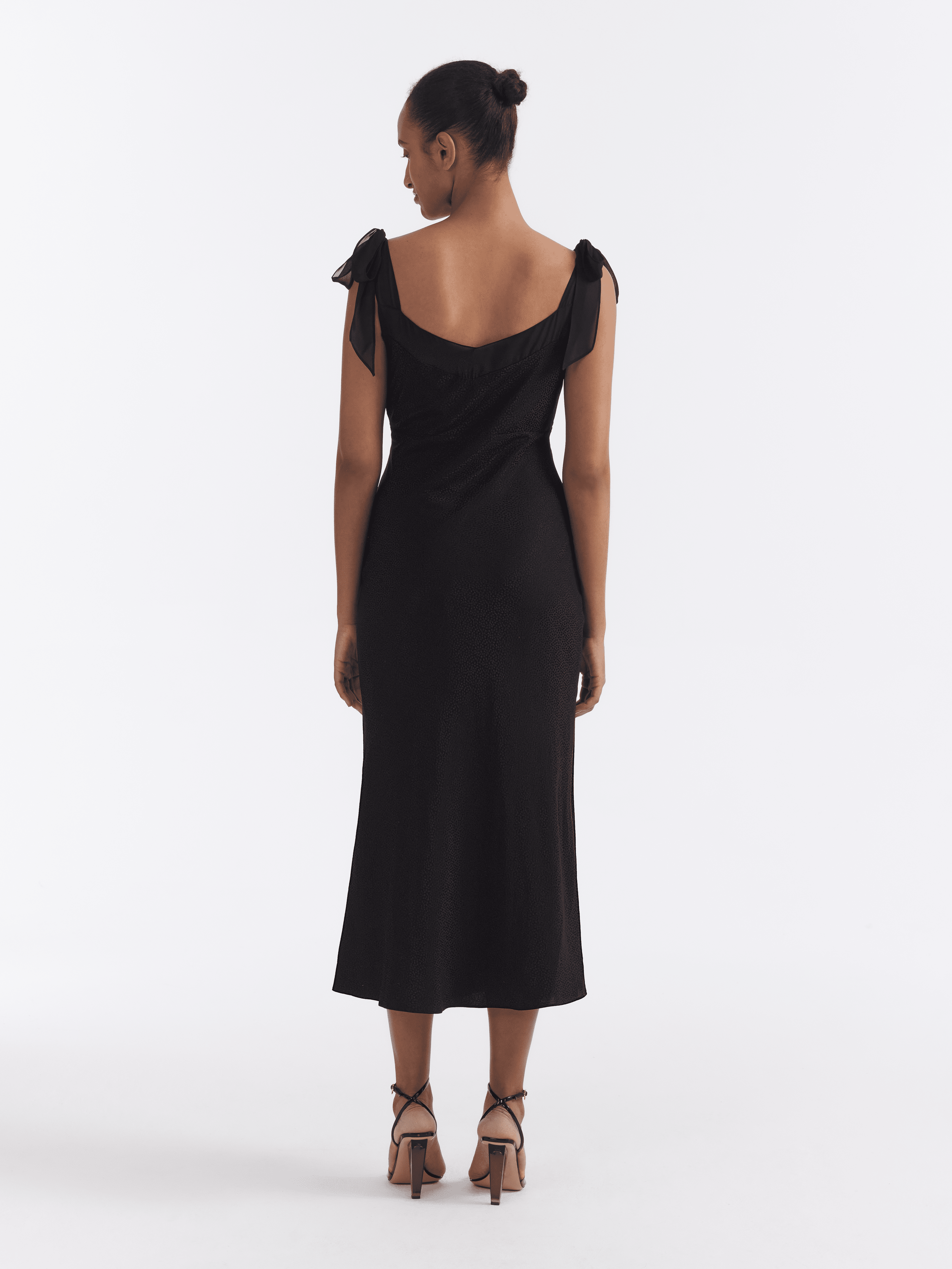 Amelie C Dress in Black Fireflower