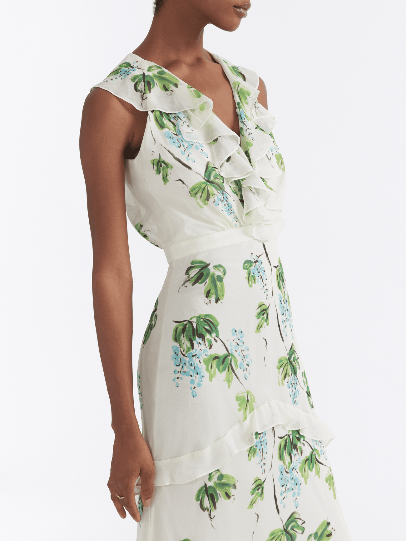 saloni rita short dress Saloni Women's Rita Silk Dress - Green - Size 10